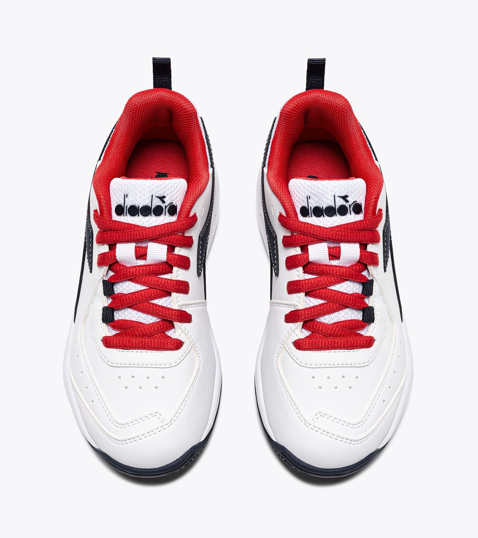 Diadora S. Challenge 5 Sl Jr White/Blue Corsair/Fiery Red