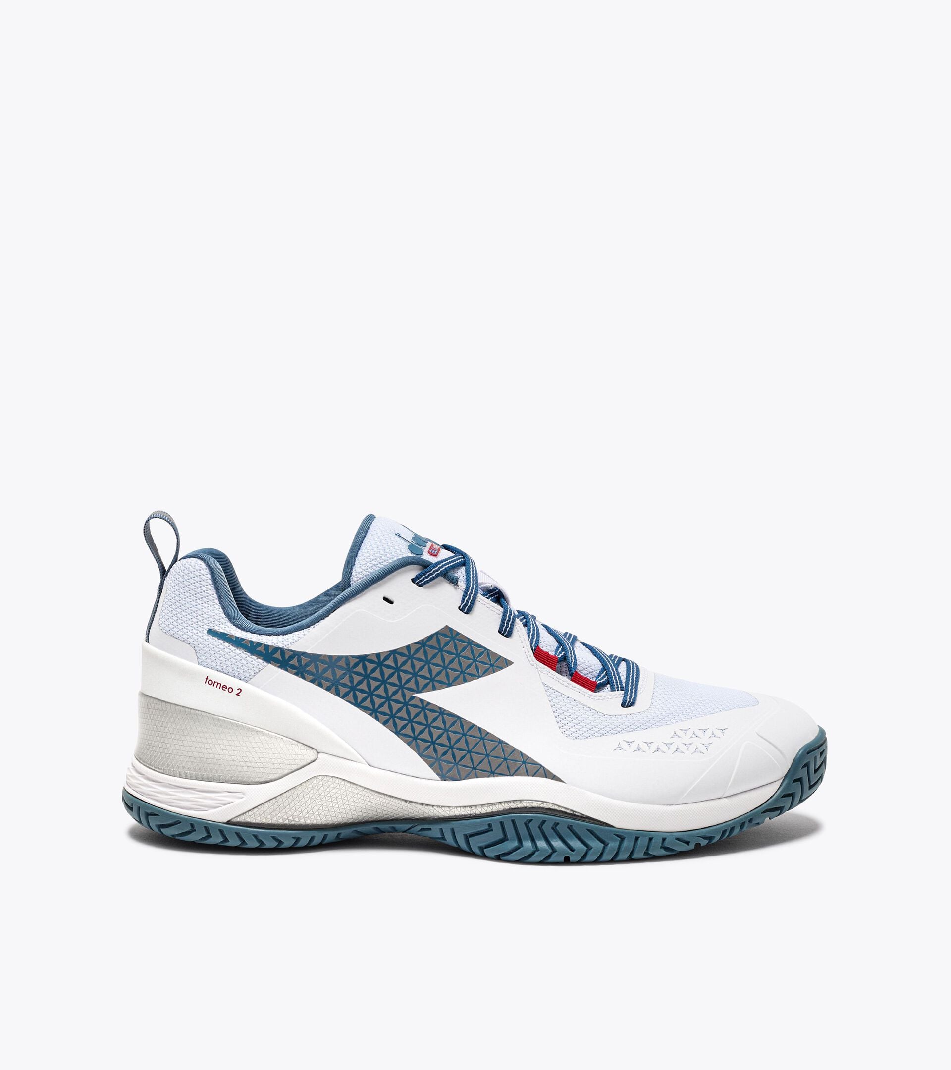 Diadora Blushield Torneo 2 Ag White/Oceanview/Salsa