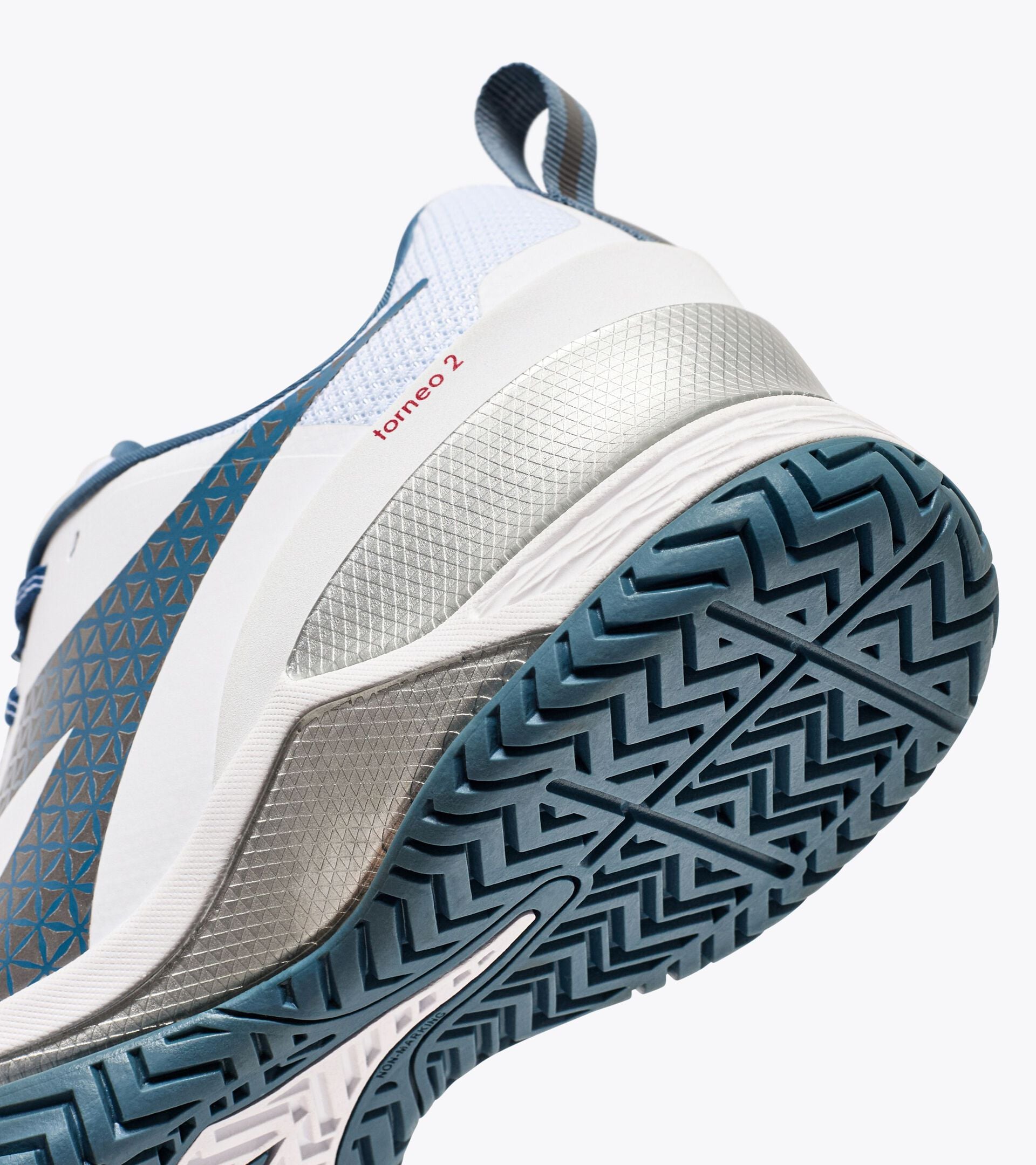 Diadora Blushield Torneo 2 Ag White/Oceanview/Salsa