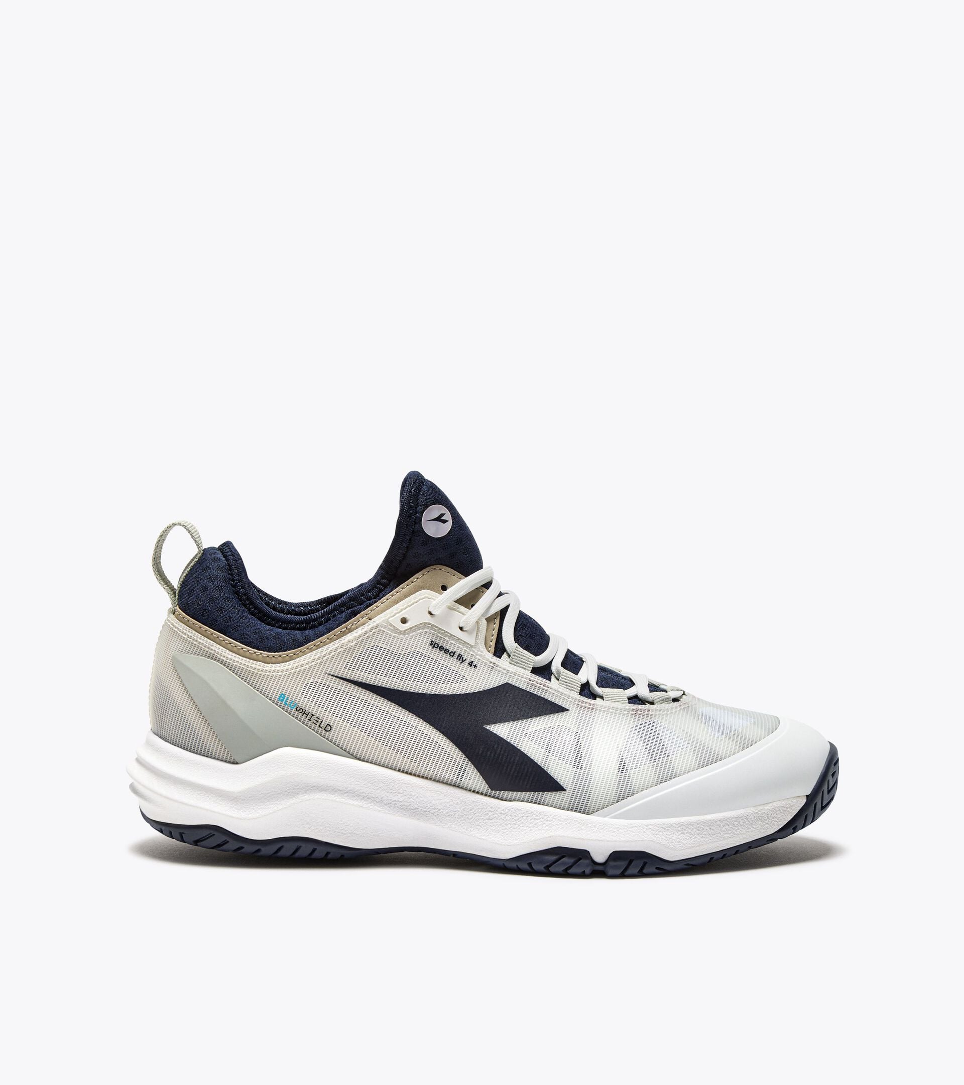 Diadora Speed Blushield Fly 4 + Ag White/Blue Corsair