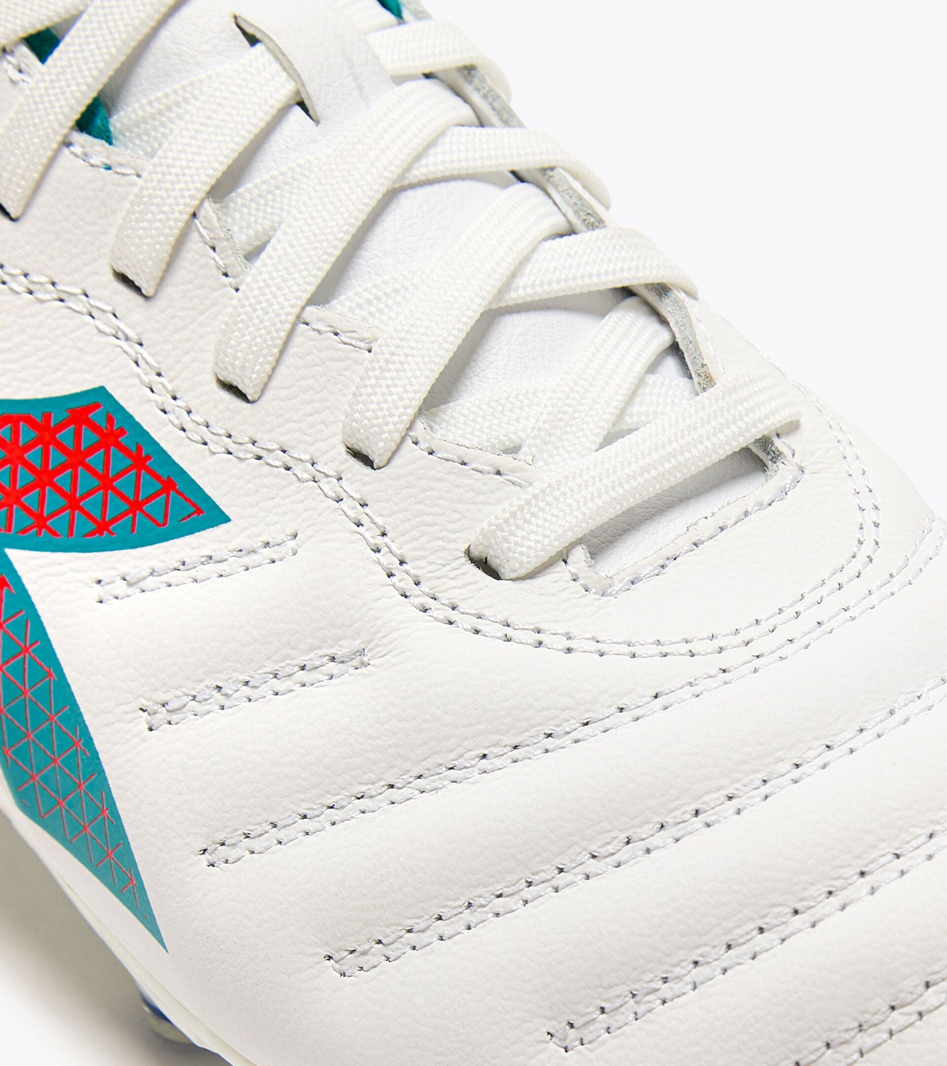 Diadora Brasil Elite Gr Lt W Lp12 Wht/Tile Blue/Fluo Red