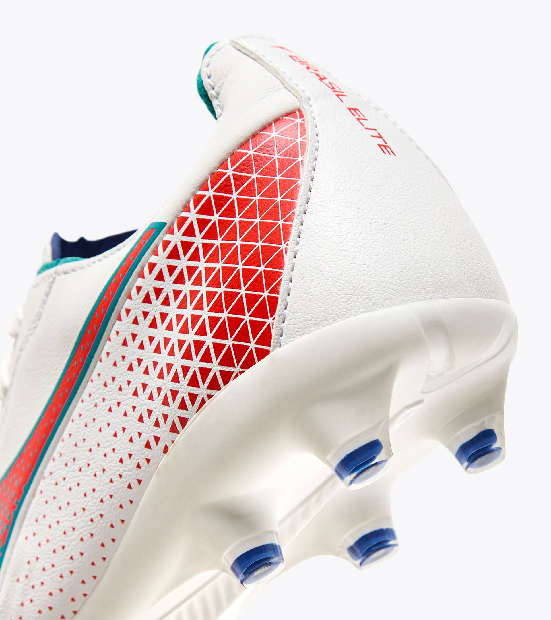 Diadora Brasil Elite Gr Lt W Lp12 Wht/Tile Blue/Fluo Red