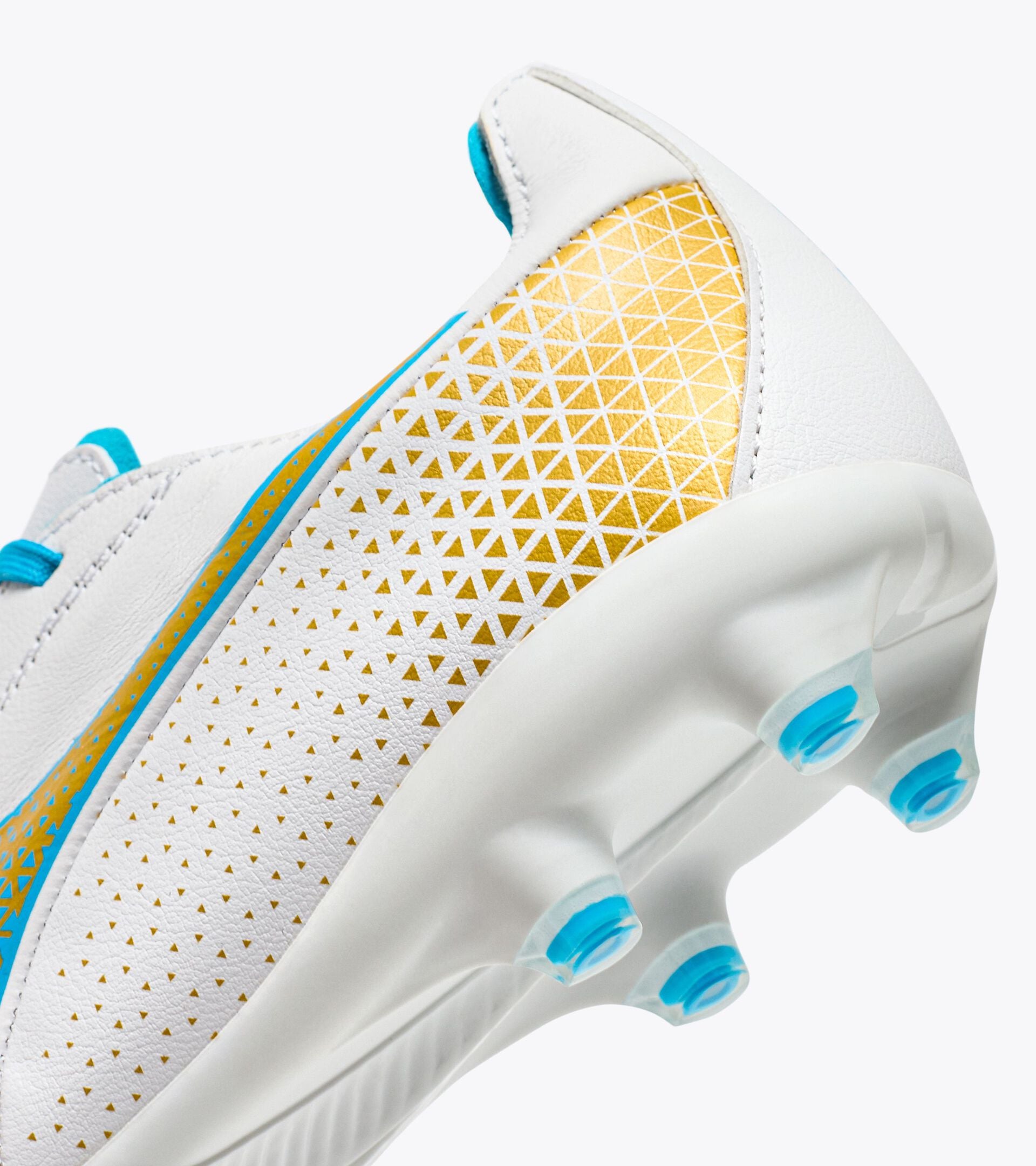 Diadora Brasil Elite Gr Lt W Lp12 White/Blue Fluo/Rich Gold