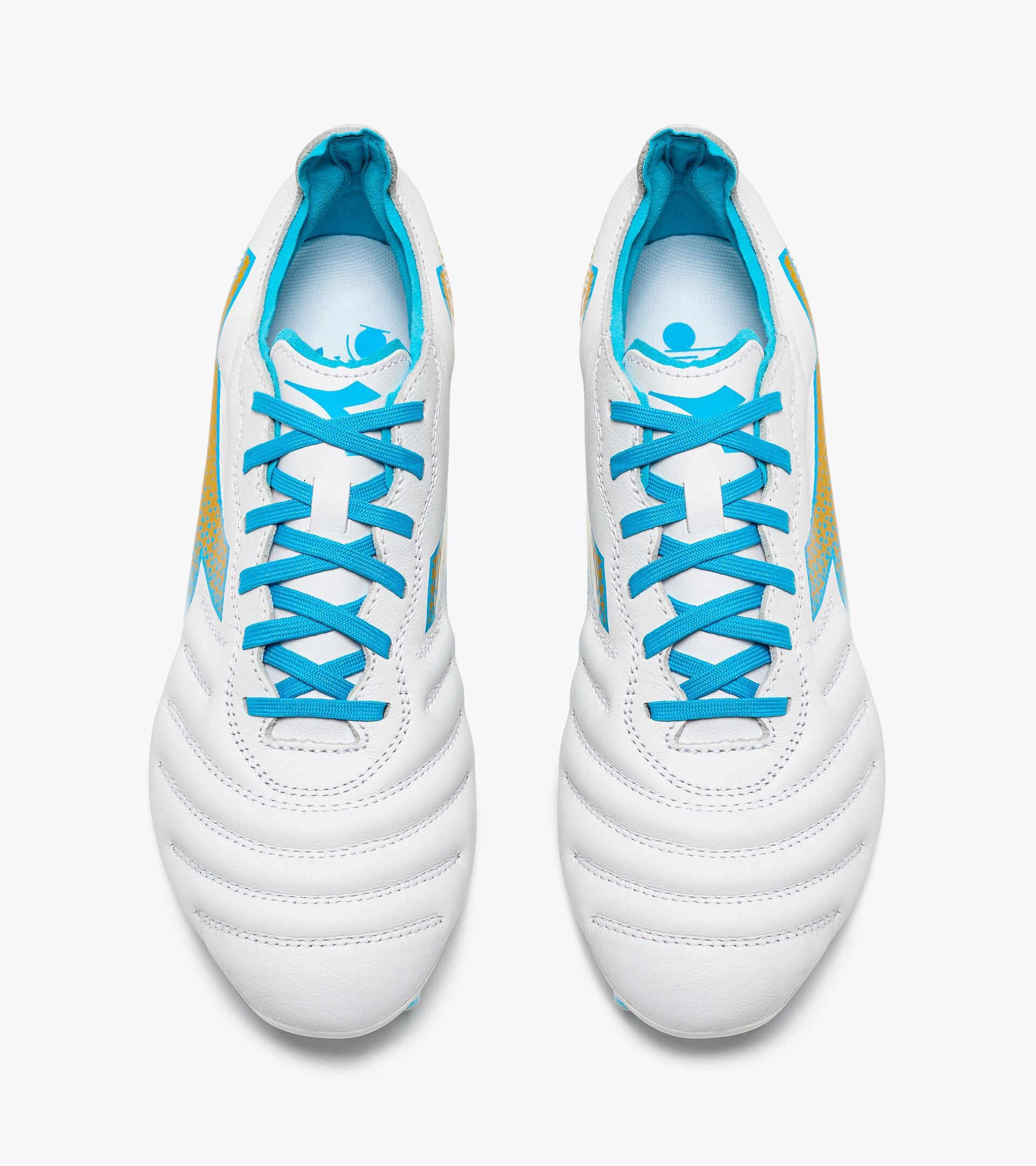 Diadora Brasil Elite Gr Lt W Lp12 White/Blue Fluo/Rich Gold