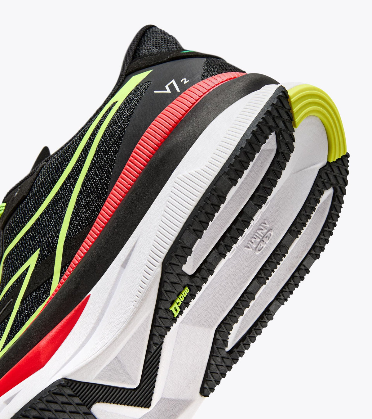 Diadora Atomo V7000-2 Black/Yellow Fluo (C0871)