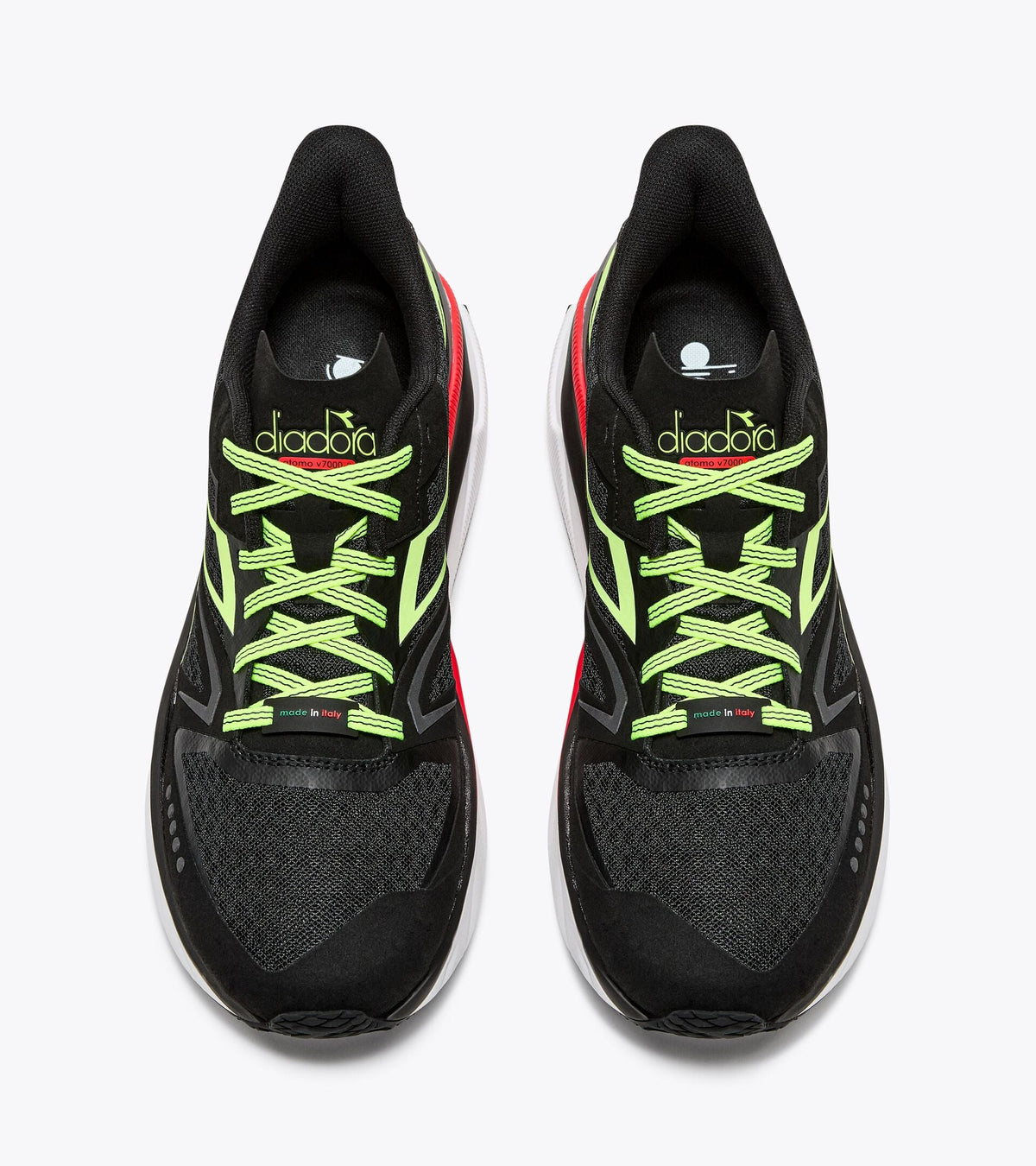 Diadora Atomo V7000-2 Black/Yellow Fluo (C0871)