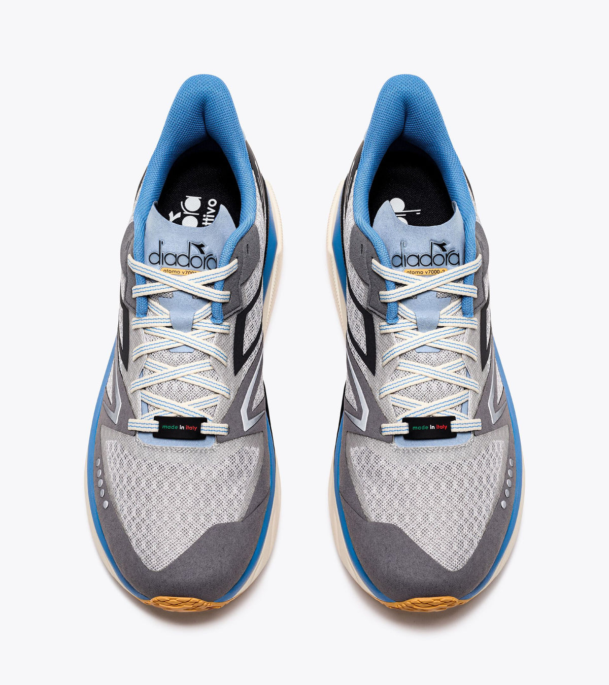 Diadora Atomo V7000-2 Silver Dd/Black/Pacific Coast