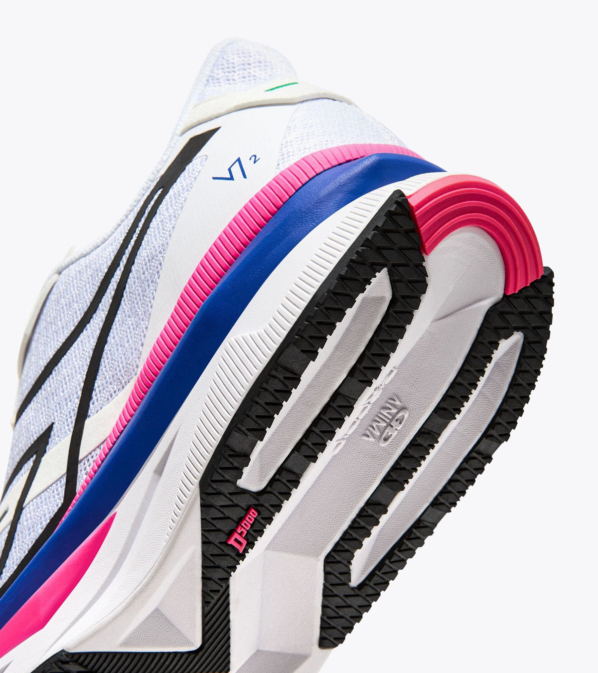 Diadora Atomo V7000-2 White/Surf The Web/Pink Fluo
