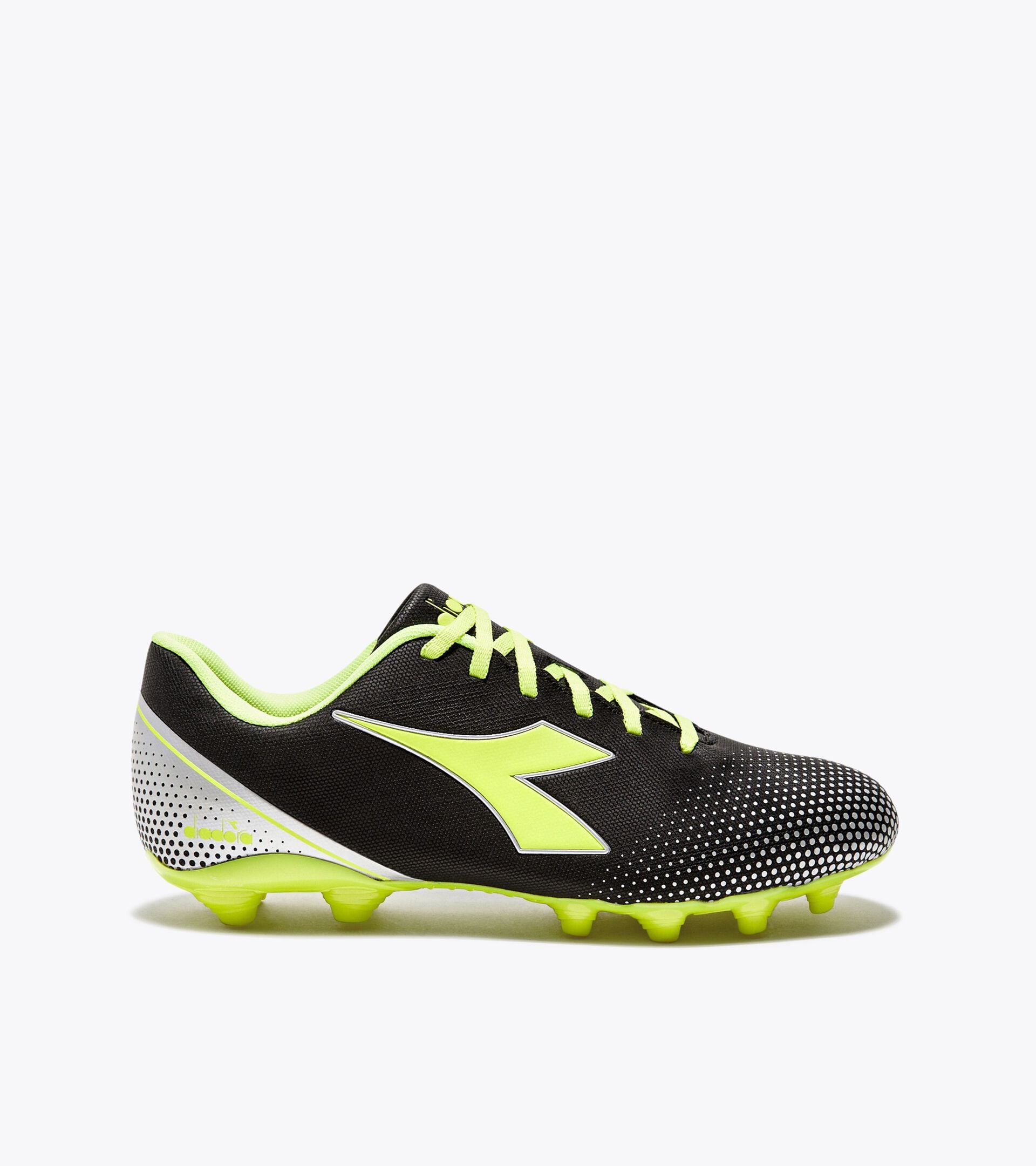 Diadora Pichichi 7 Mg14 Black/Yellow Fl Dd/Silver Dd