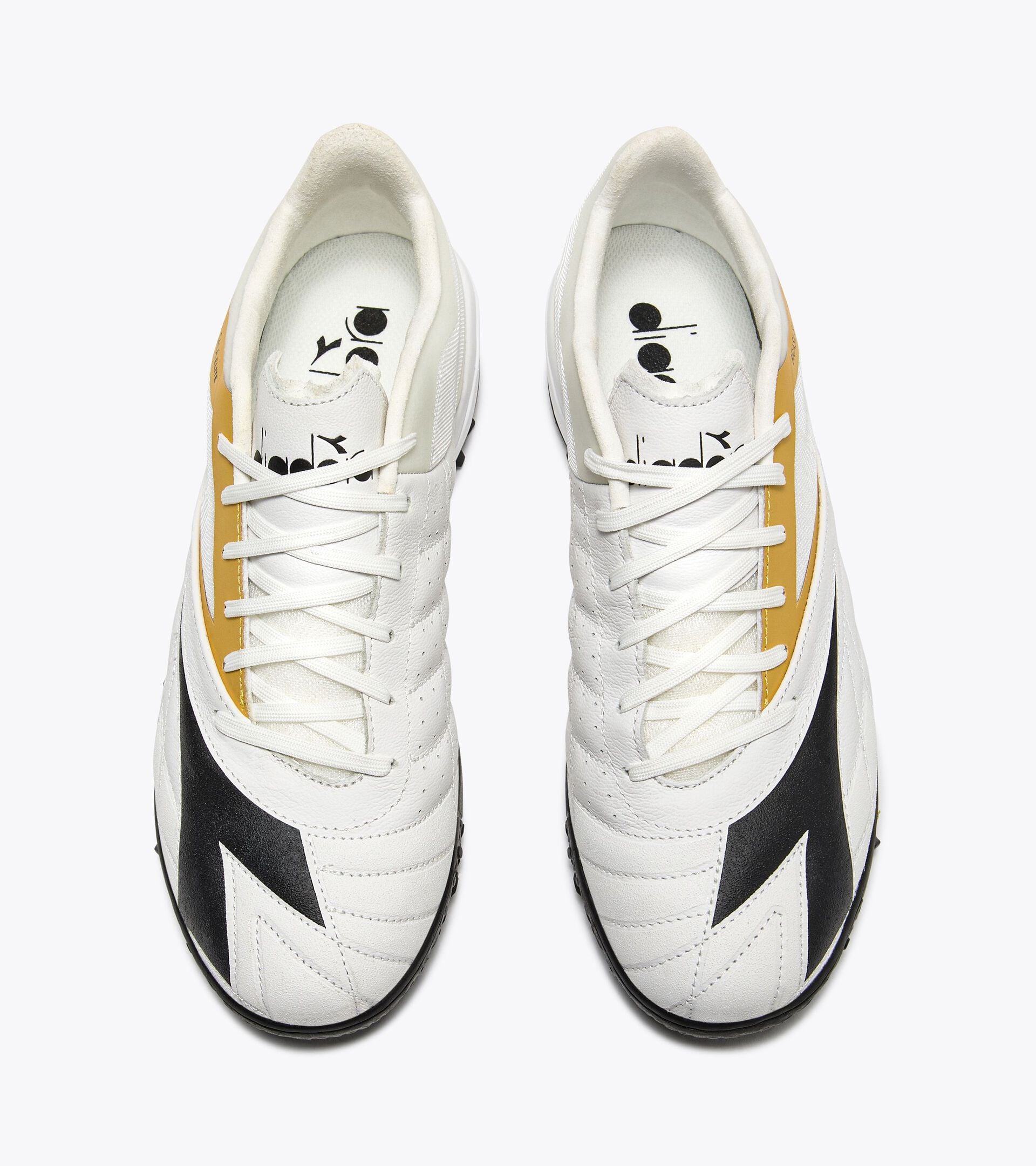 Diadora Brasil Sala Elite Tf White/Black/Metallic Gold
