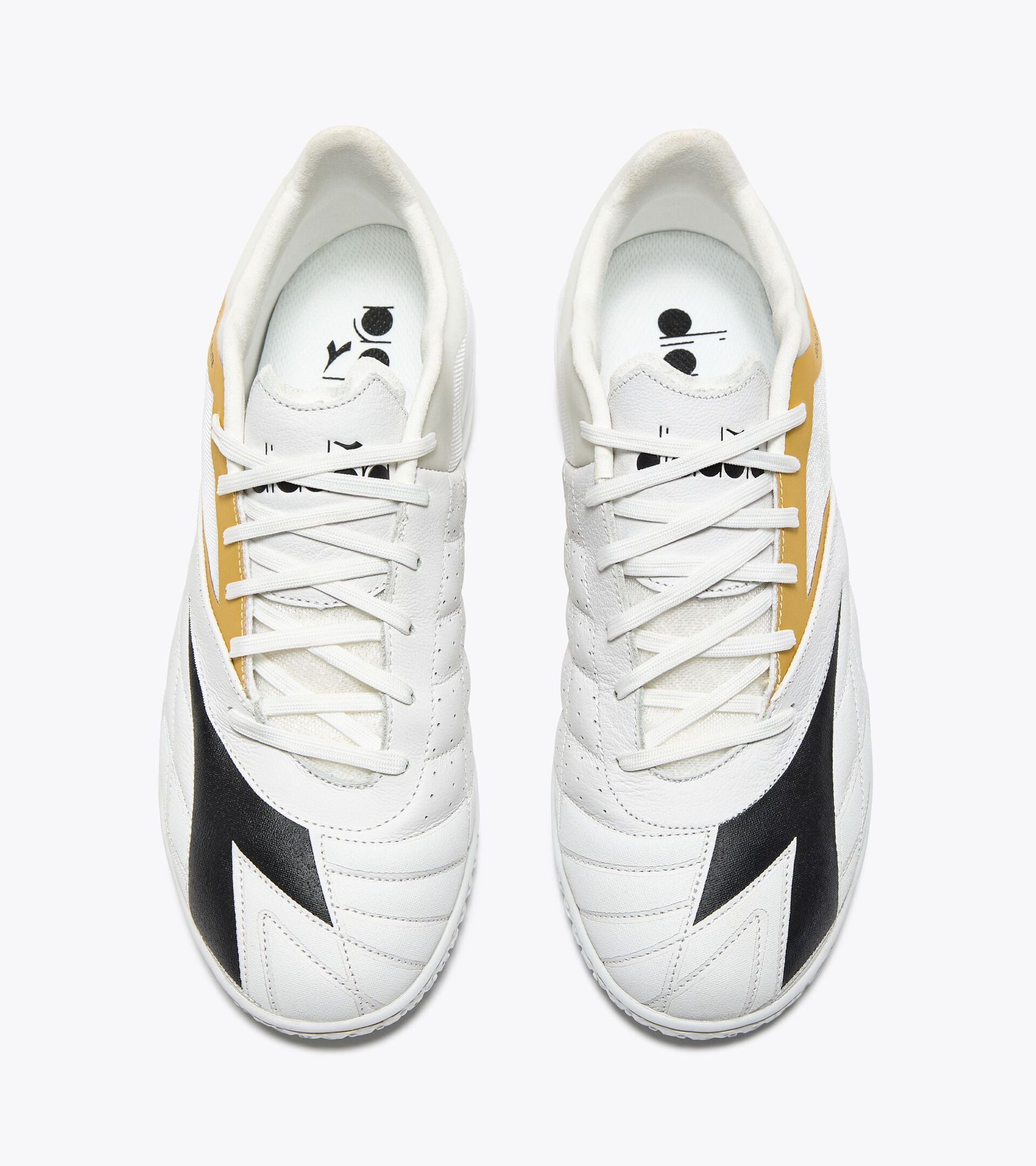 Diadora Brasil Sala Elite Id White/Black/Metallic Gold