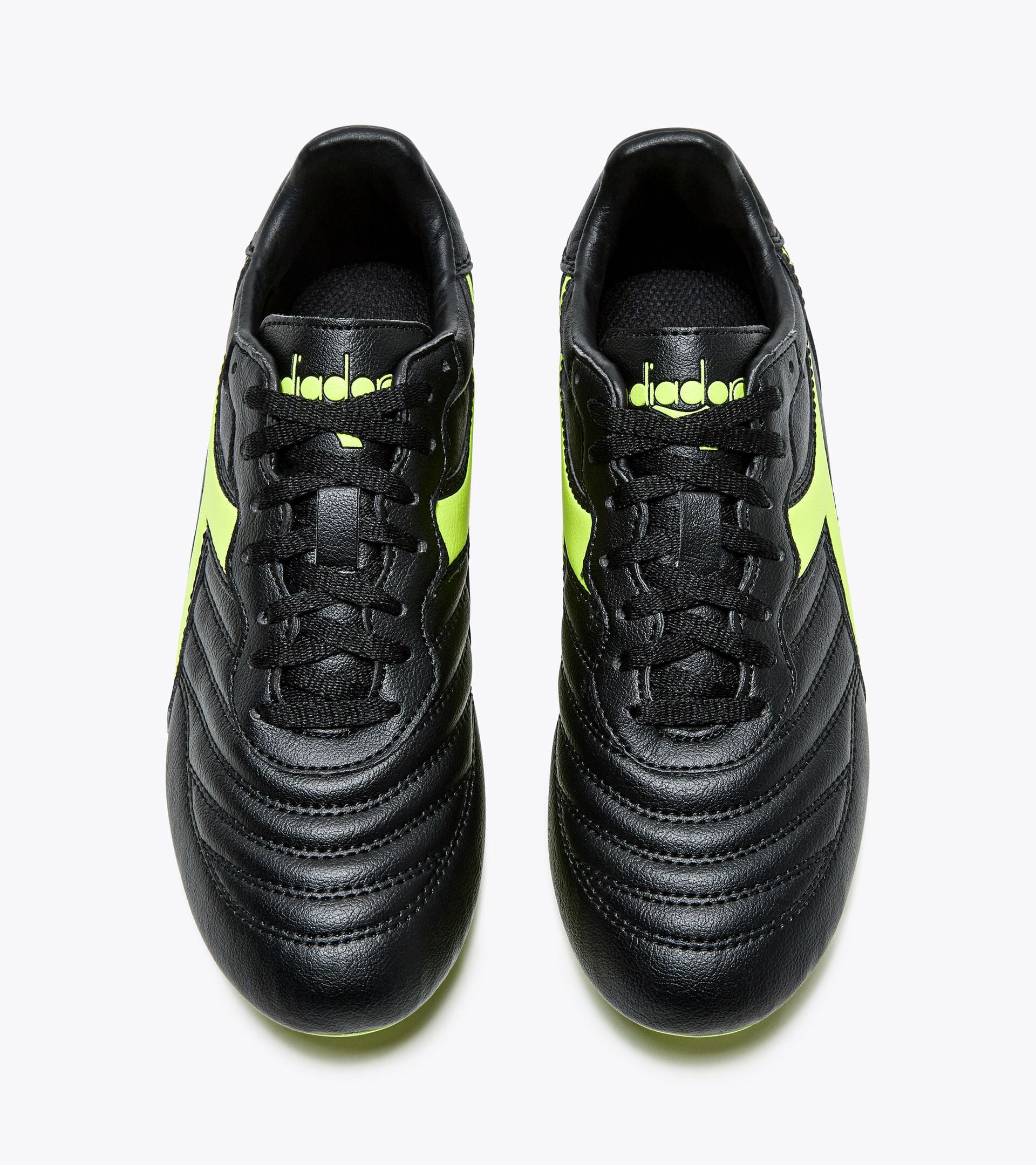 Diadora Brasil R Lpu Jr Black/Fluo Yellow Diadora