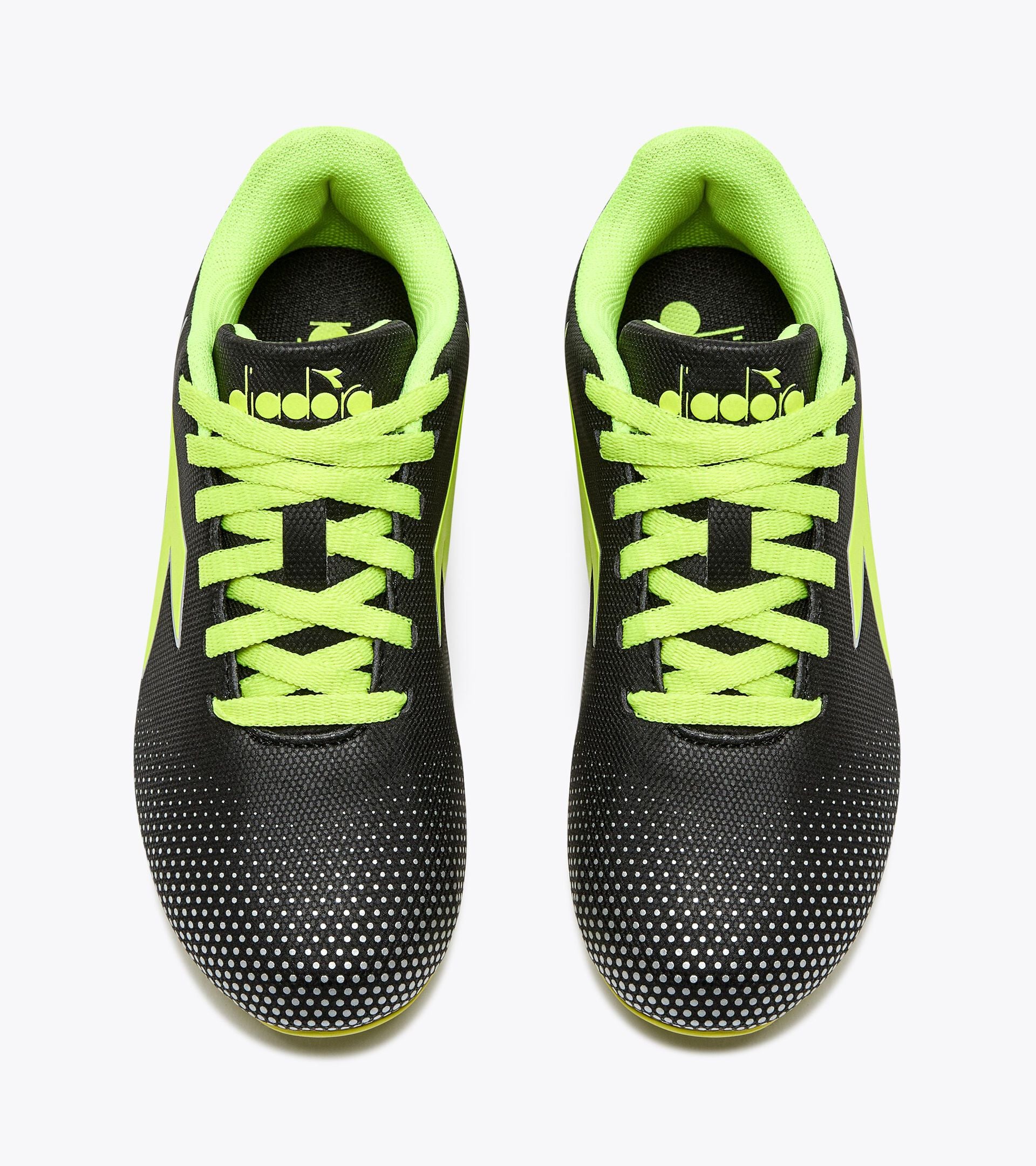 Diadora Pichichi 7 Md Jr Black/Yellow Fl Dd/Silver Dd