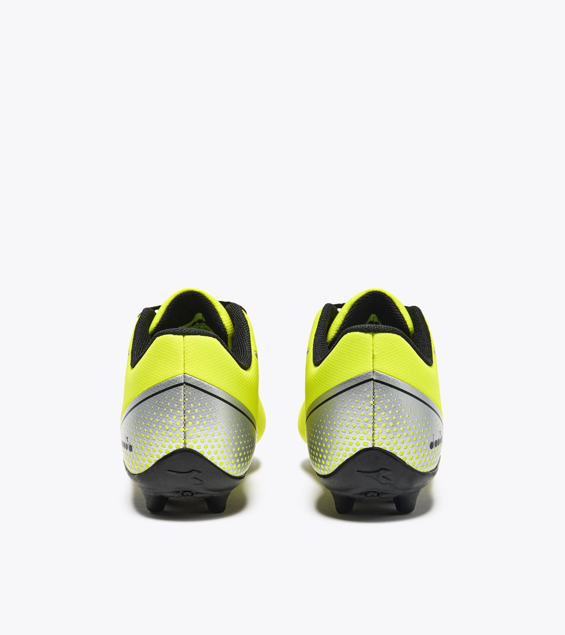 Diadora Pichichi 7 Md Jr Yellow Fl Dd/Black/Silver