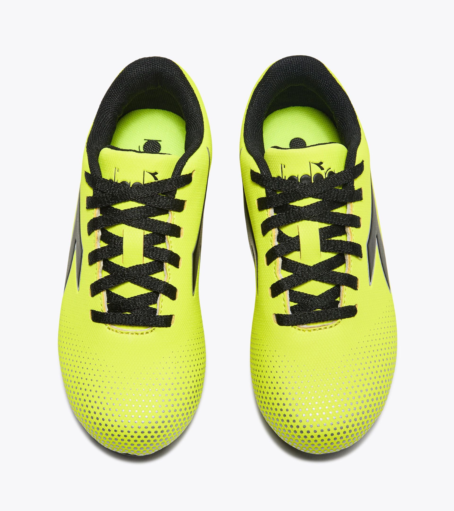 Diadora Pichichi 7 Md Jr Yellow Fl Dd/Black/Silver