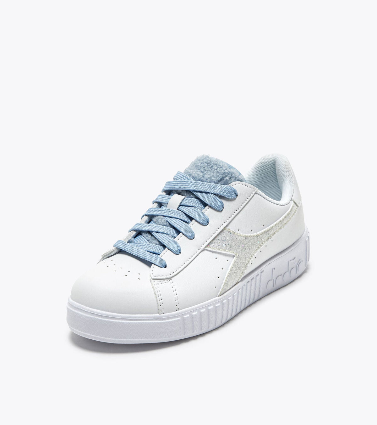 Diadora Game Step P Gs Fluffy White/Blue Cashmere