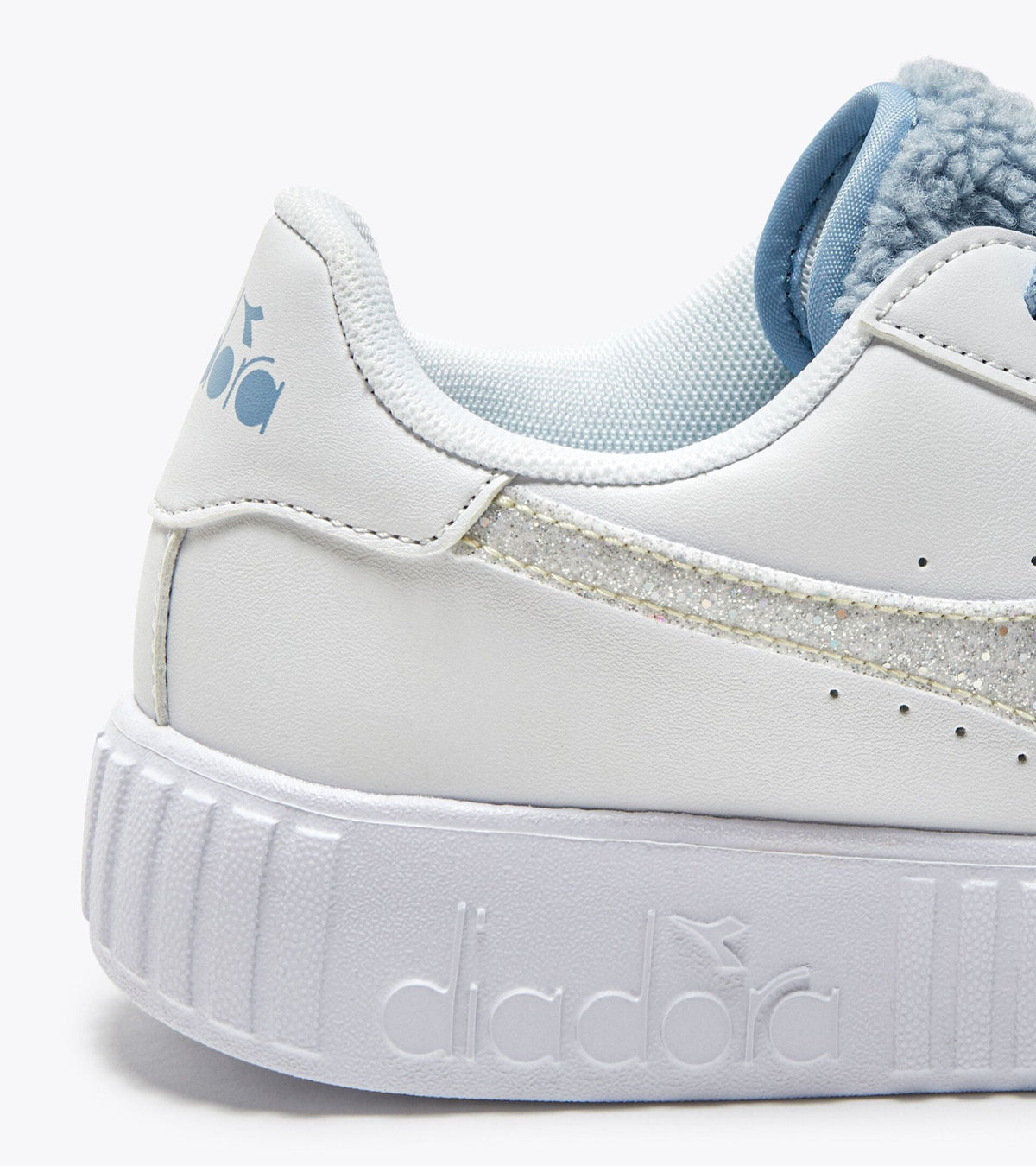 Diadora Game Step P Gs Fluffy White/Blue Cashmere