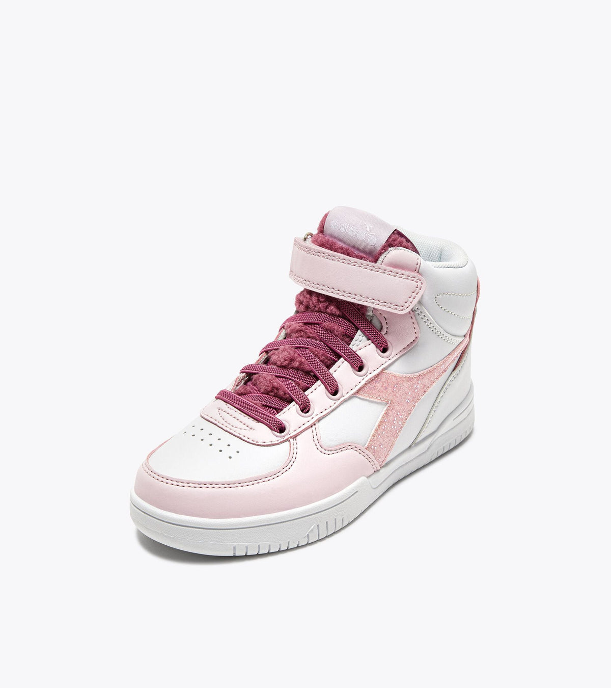 Diadora Raptor Mid Girl Fluffy Ps White/Red Violet