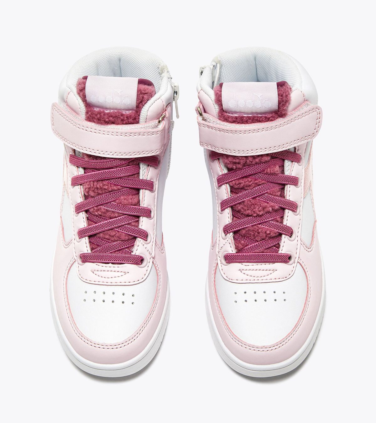 Diadora Raptor Mid Girl Fluffy Ps White/Red Violet