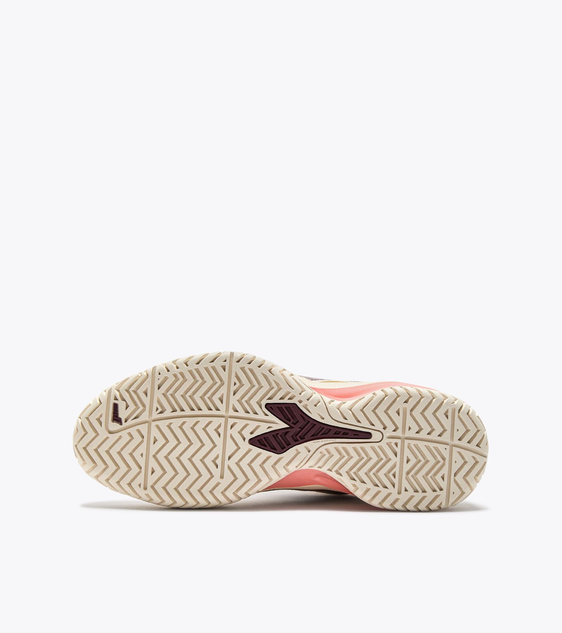 Diadora Blushield Torneo 3 W Ag Whisper Wh/Maroon Ban/Des Flwr