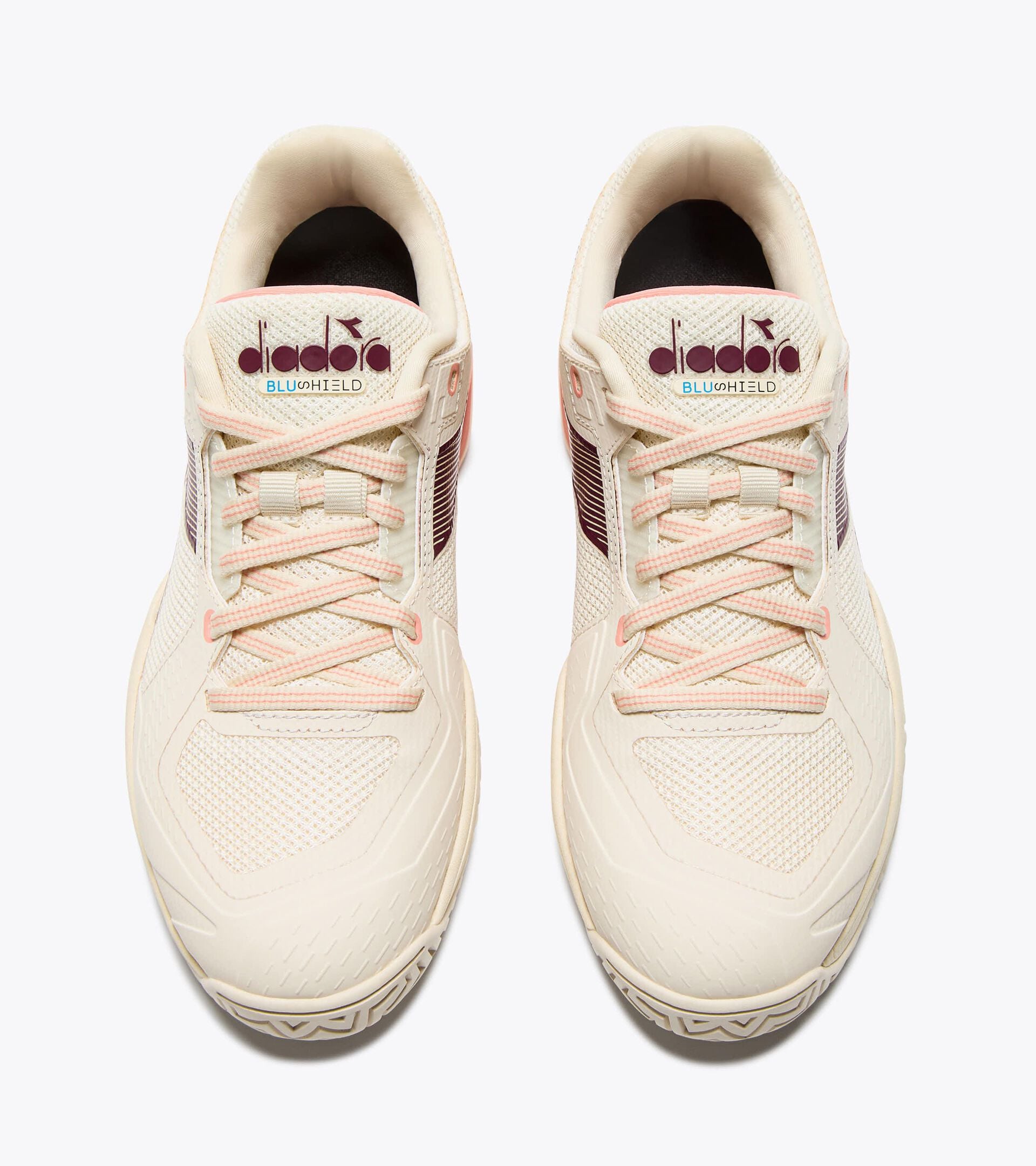Diadora Blushield Torneo 3 W Ag Whisper Wh/Maroon Ban/Des Flwr