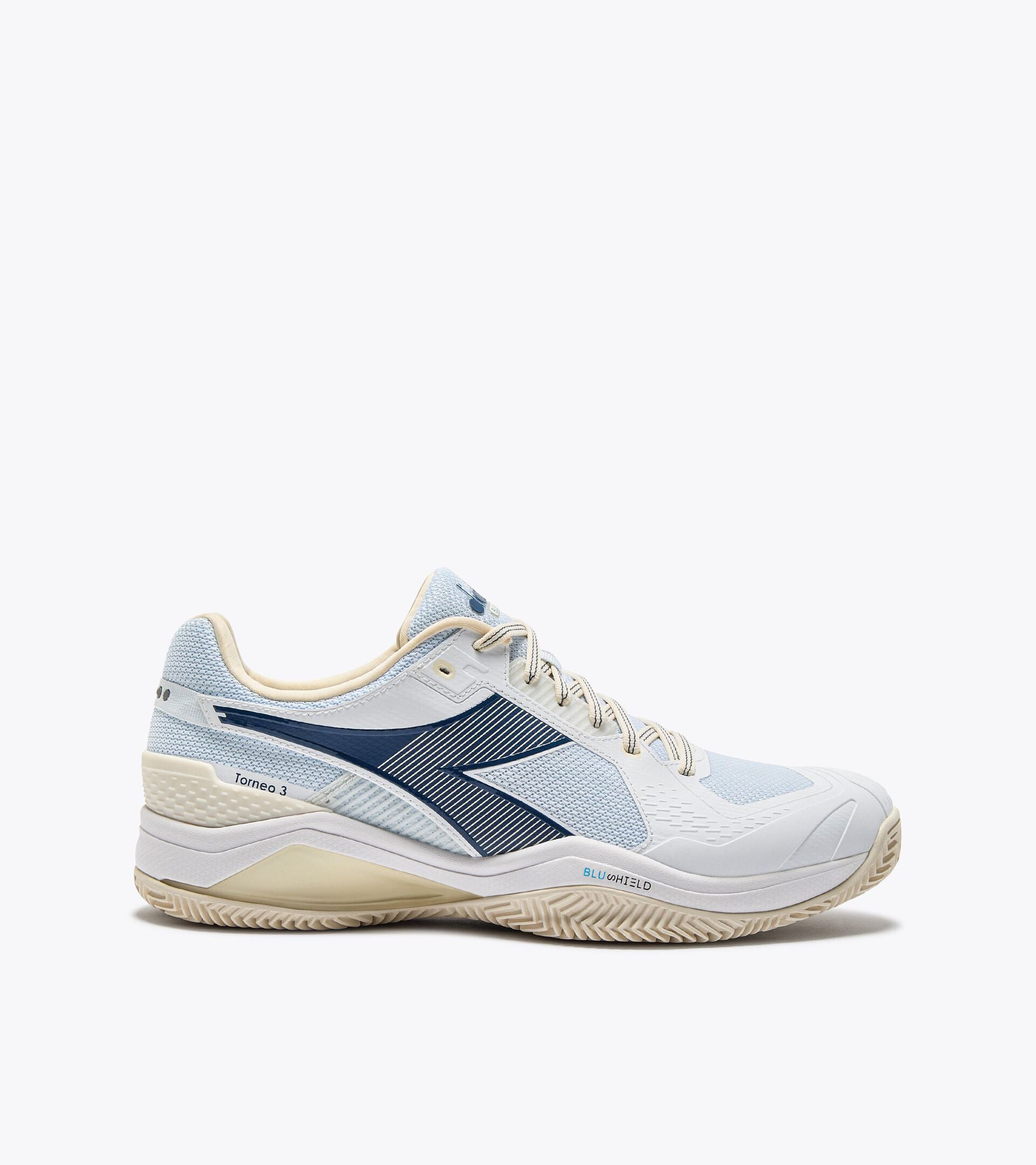 Diadora Blushield Torneo 3 Clay Wht/Ensign Blue/Whisper Wht