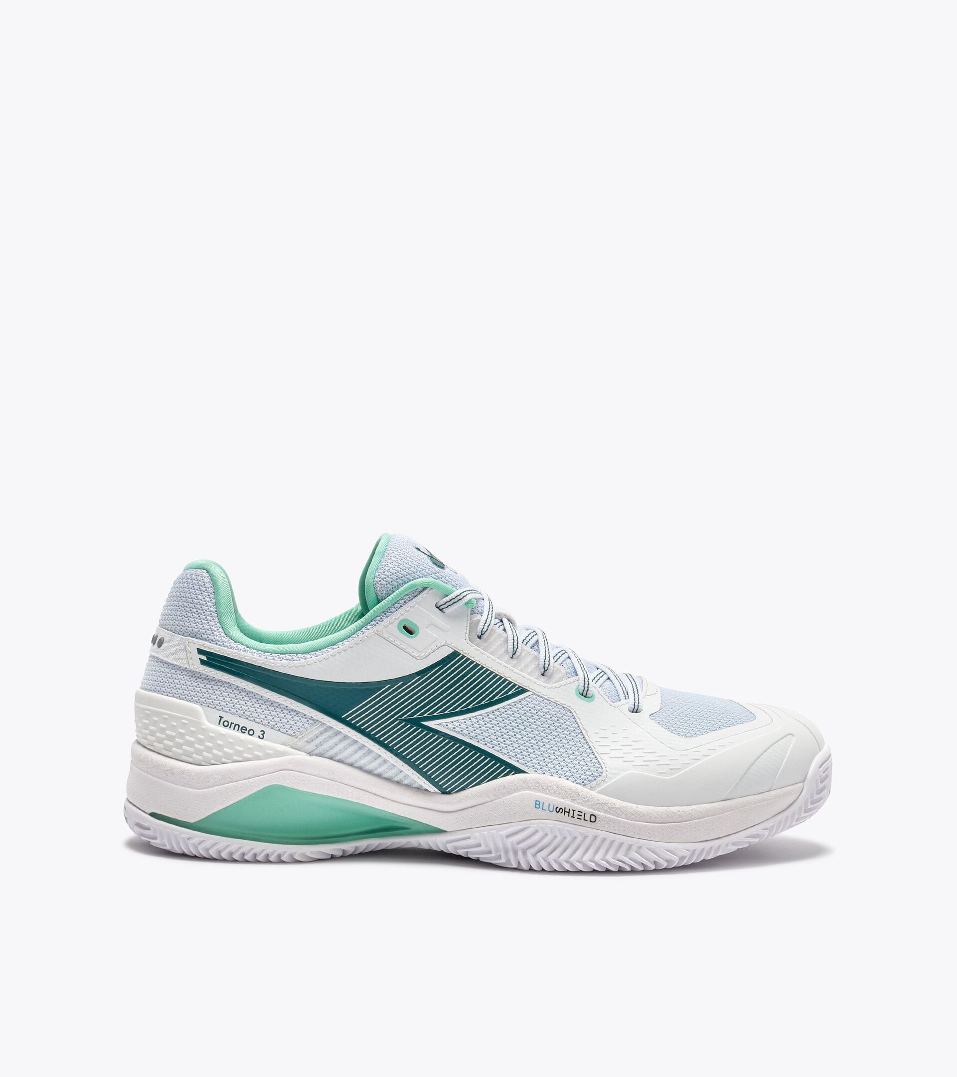 Diadora Blushield Torneo 3 Clay White/Shaded Spruce