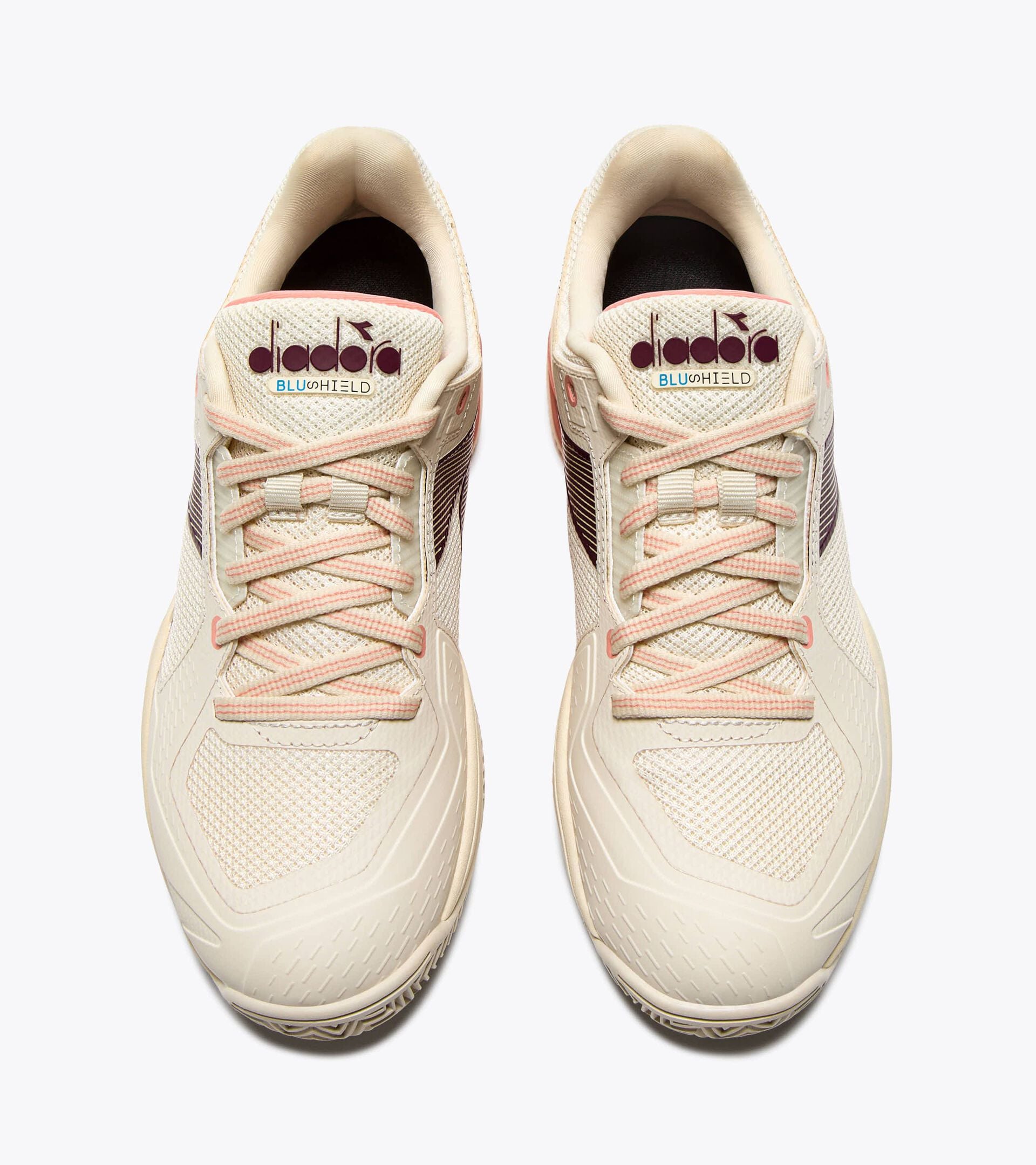 Diadora Blushield Torneo 3 W Clay Whisper Wh/Maroon Ban/Des Flwr