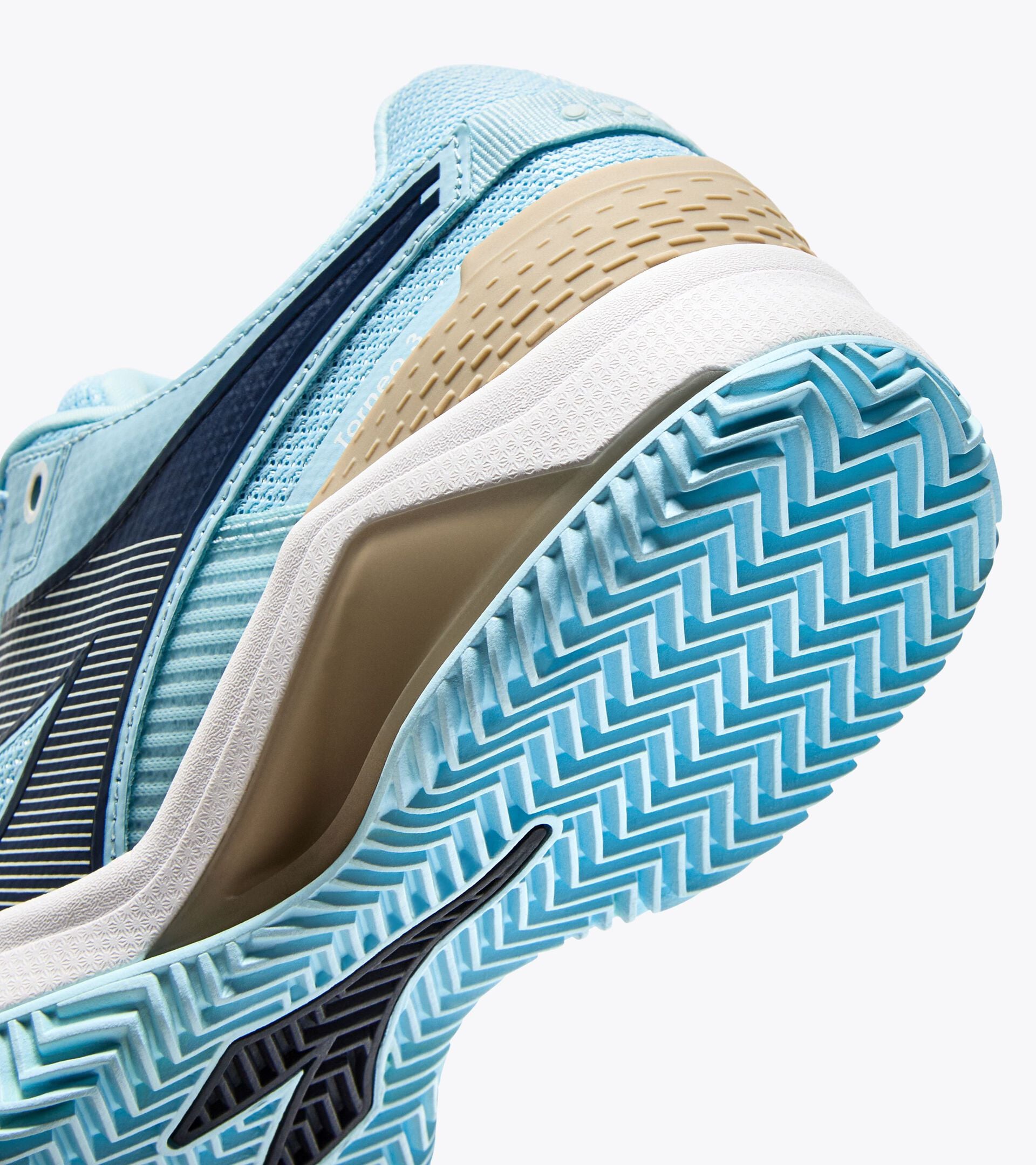 Diadora Blushield Torneo 3 W Clay Corydalis Blue/Black Iris