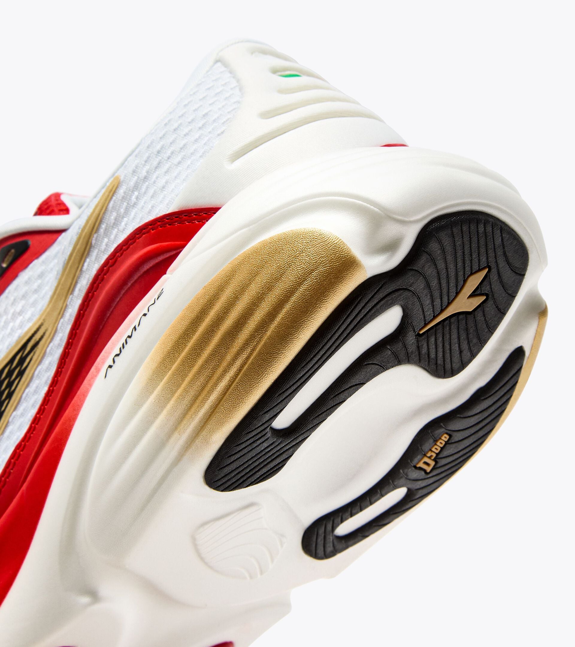 Diadora Atomo Star White/Metallic Gold/Fiery Red