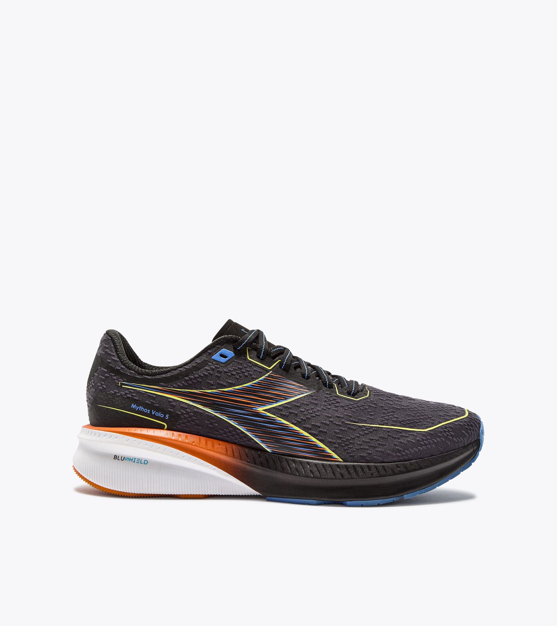 Diadora Mythos Blushield Volo 5 Blk/Sulphur Spring/Ultramarine
