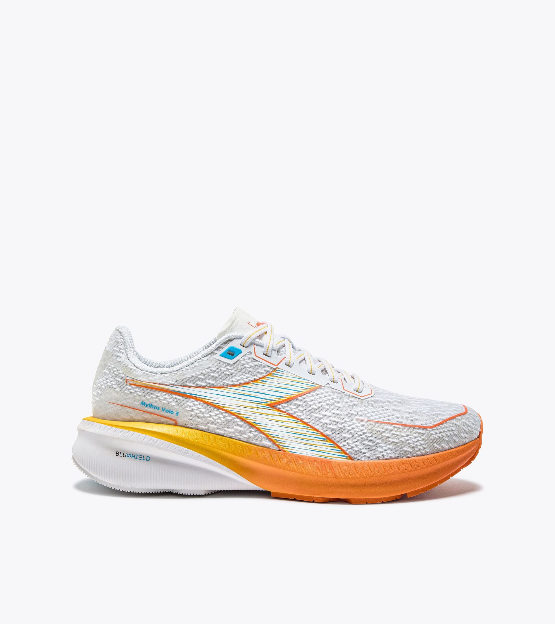 Diadora Mythos Blushield Volo 5 White/Nectarine/Lemon Chrome