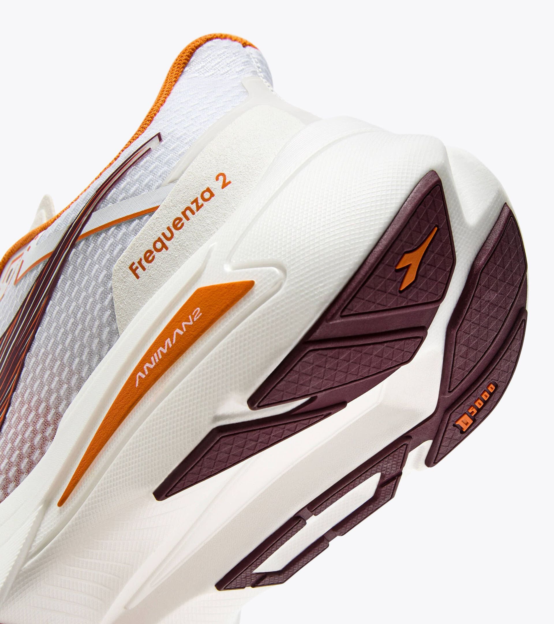 Diadora Frequenza 2 White/Maroon Banner
