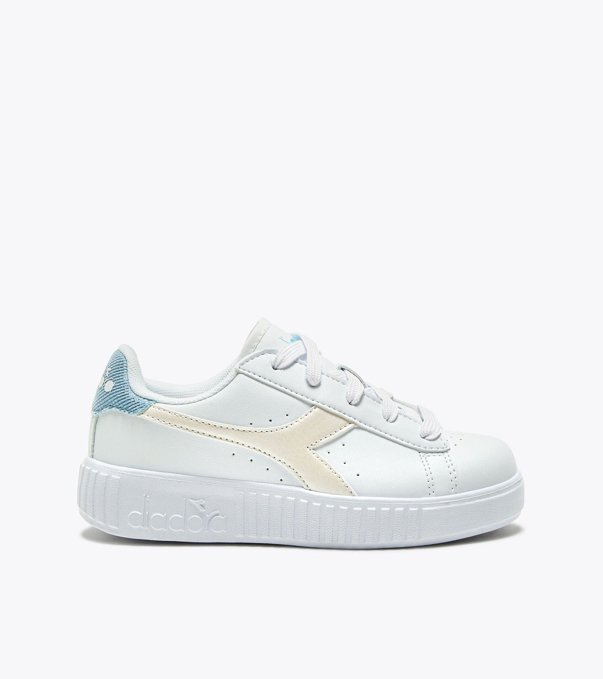 Diadora Game Step Metal Ps White/Sky-Blue