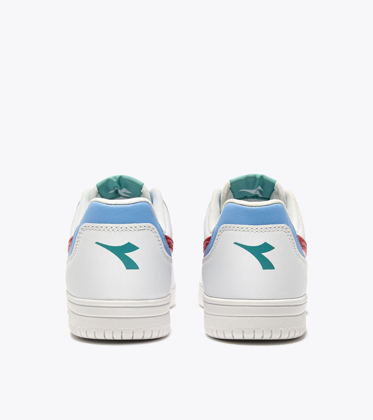 Diadora Raptor Low Stripe Gs White/Salsa/Coronet Blue