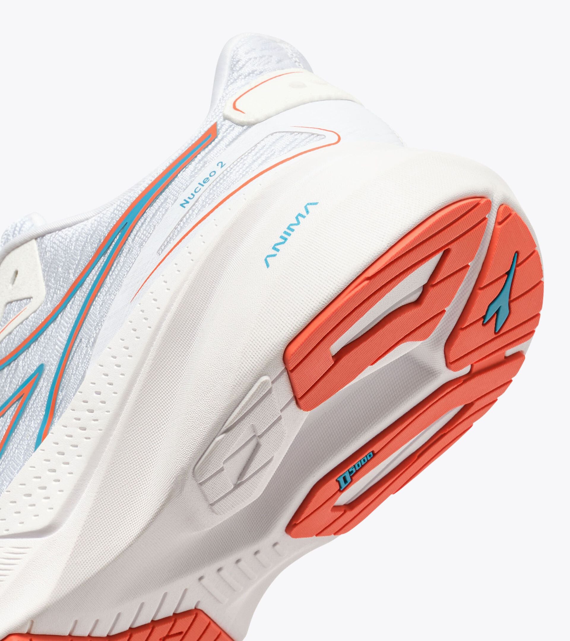 Diadora Nucleo 2 White/Orange Nasturtium