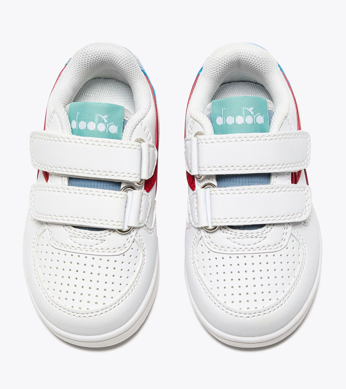 Diadora Raptor Low Stripe Td White/Salsa/Coronet Blue