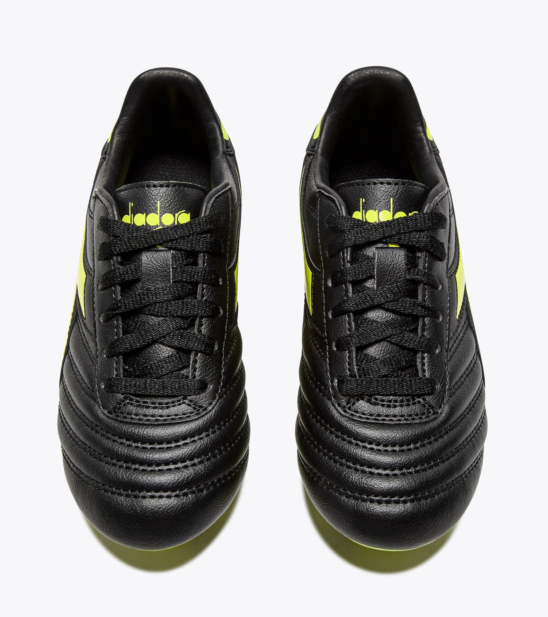 Diadora Brasil Icon R Lpu Jr Black/Fluo Yellow Diadora