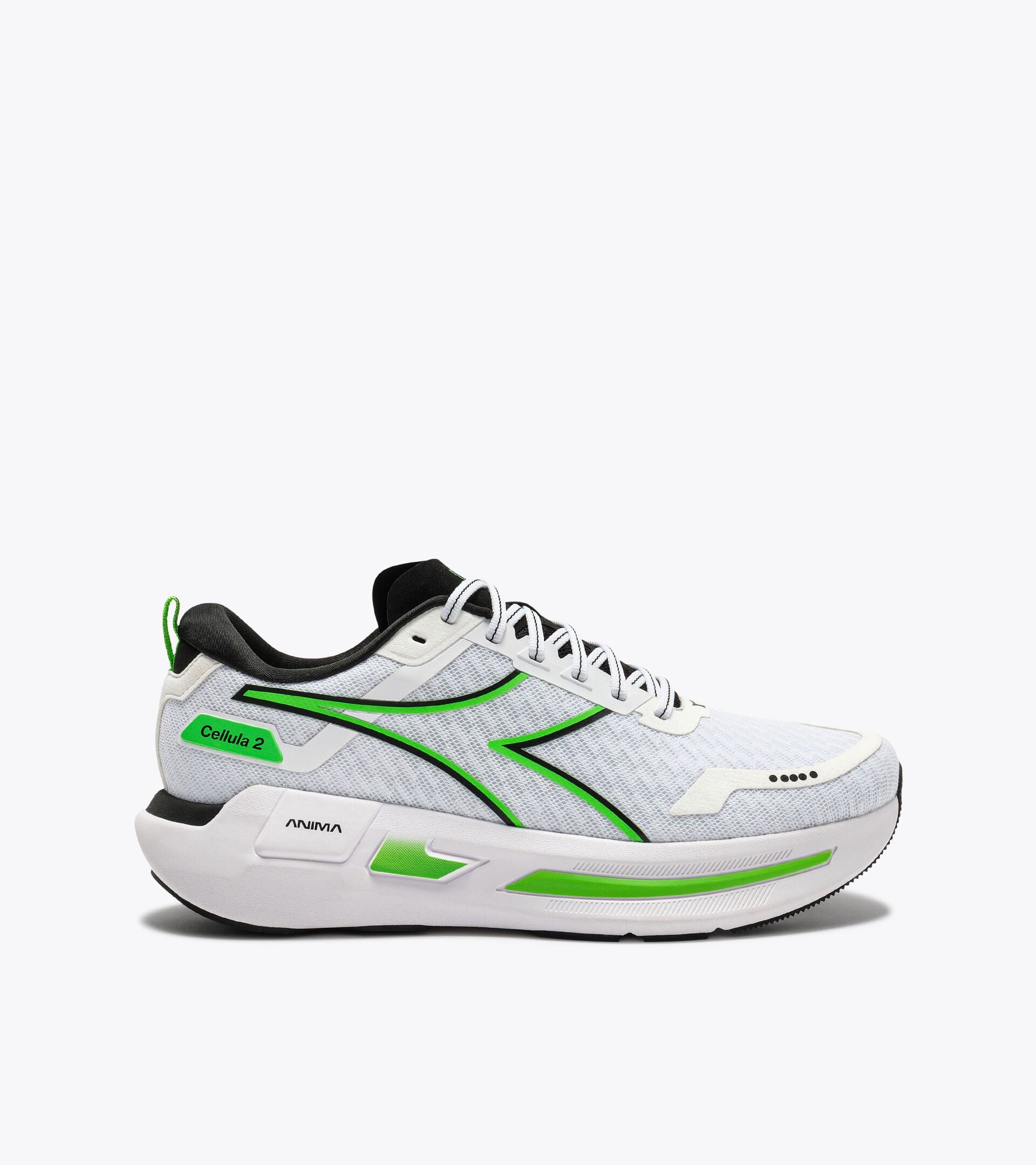 Diadora Cellula 2 White/Black/Green Fl