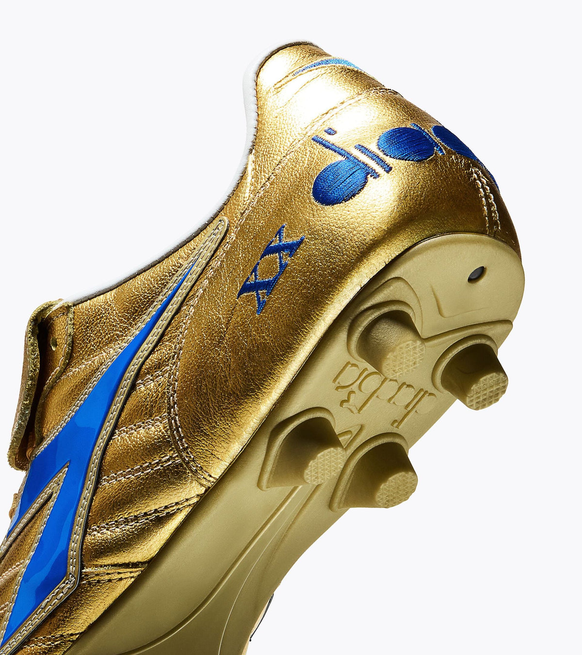 Diadora Brasil#9 Elite Italy Fg Metallic Gold /Royal Blue