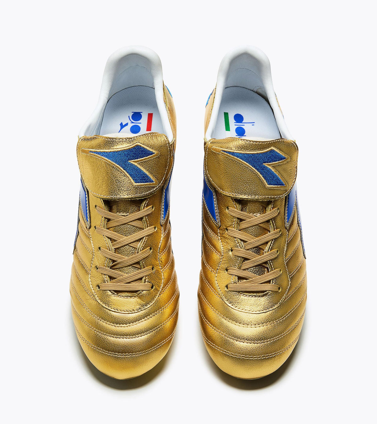 Diadora Brasil#9 Elite Italy Fg Metallic Gold /Royal Blue