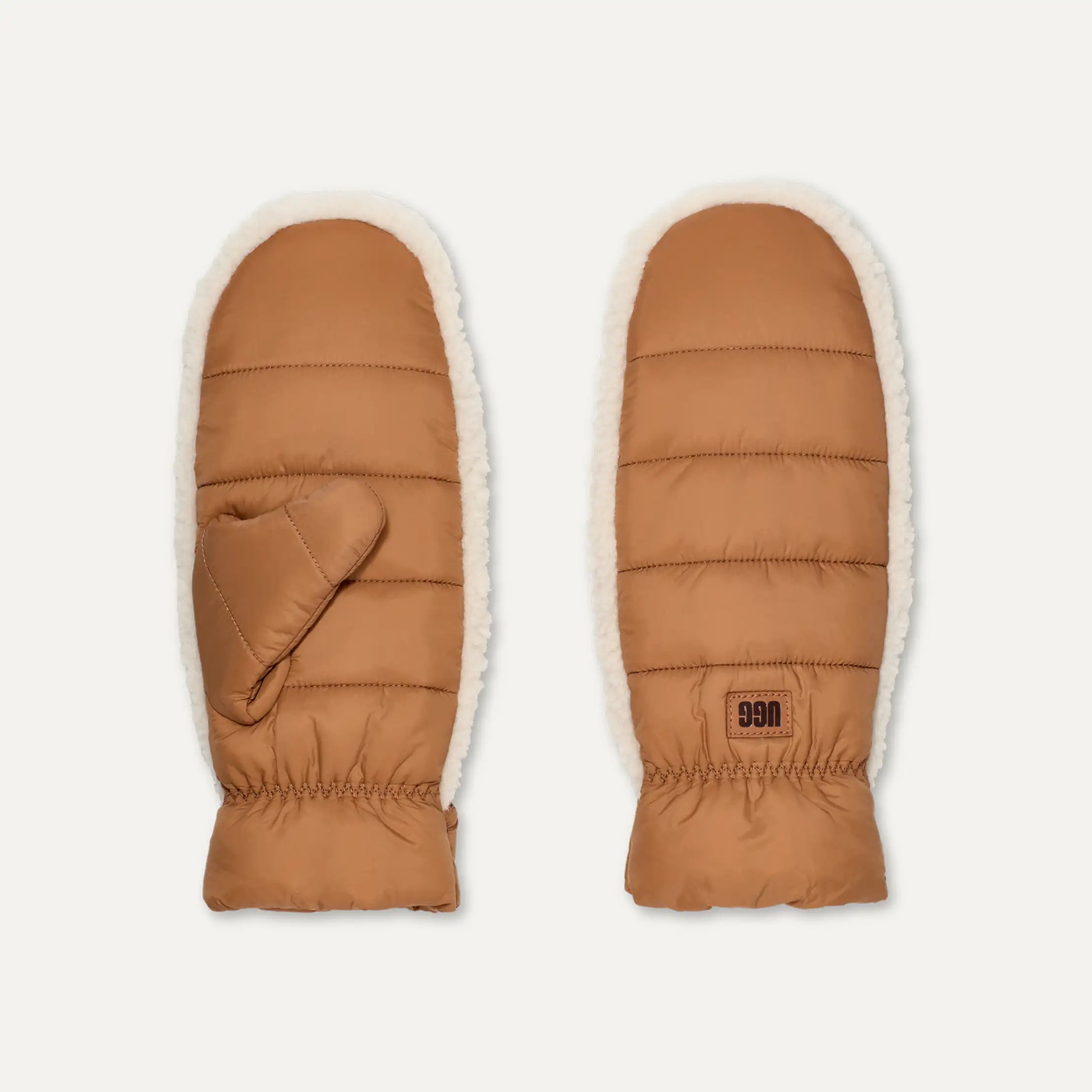Ugg Aw Uggfluff Mitten Chestnut