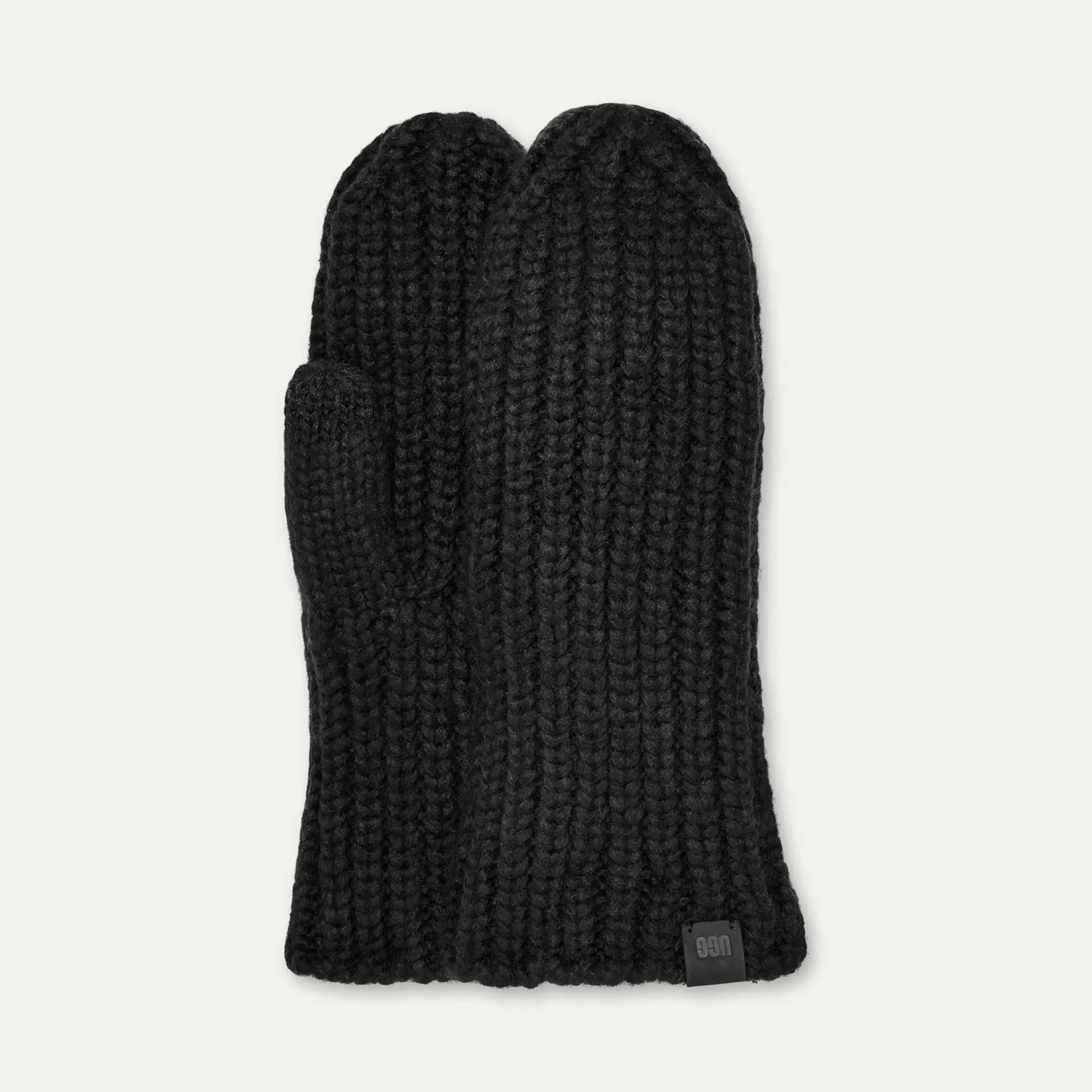 Ugg Chunky Rib Mitten Black