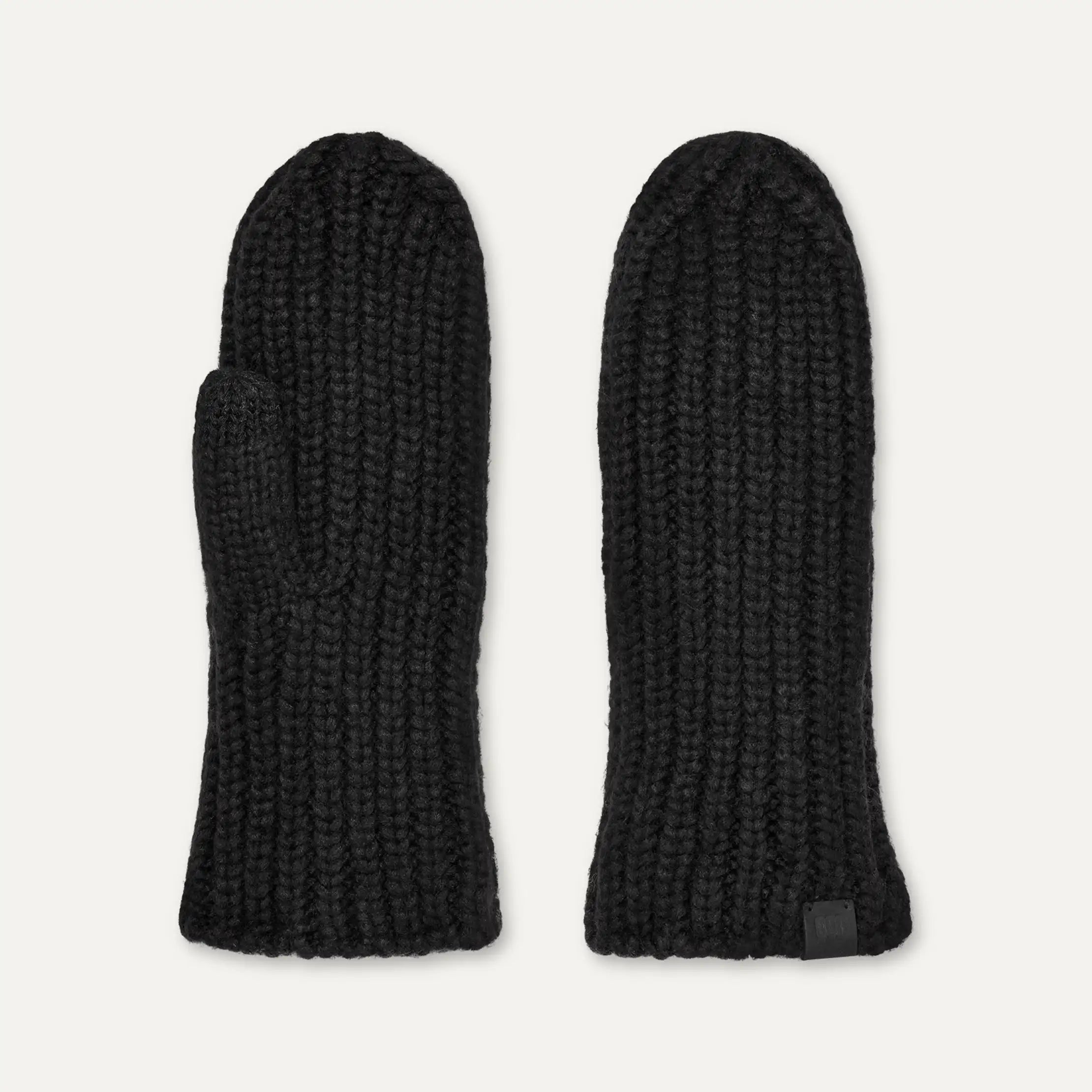 Ugg Chunky Rib Mitten Black