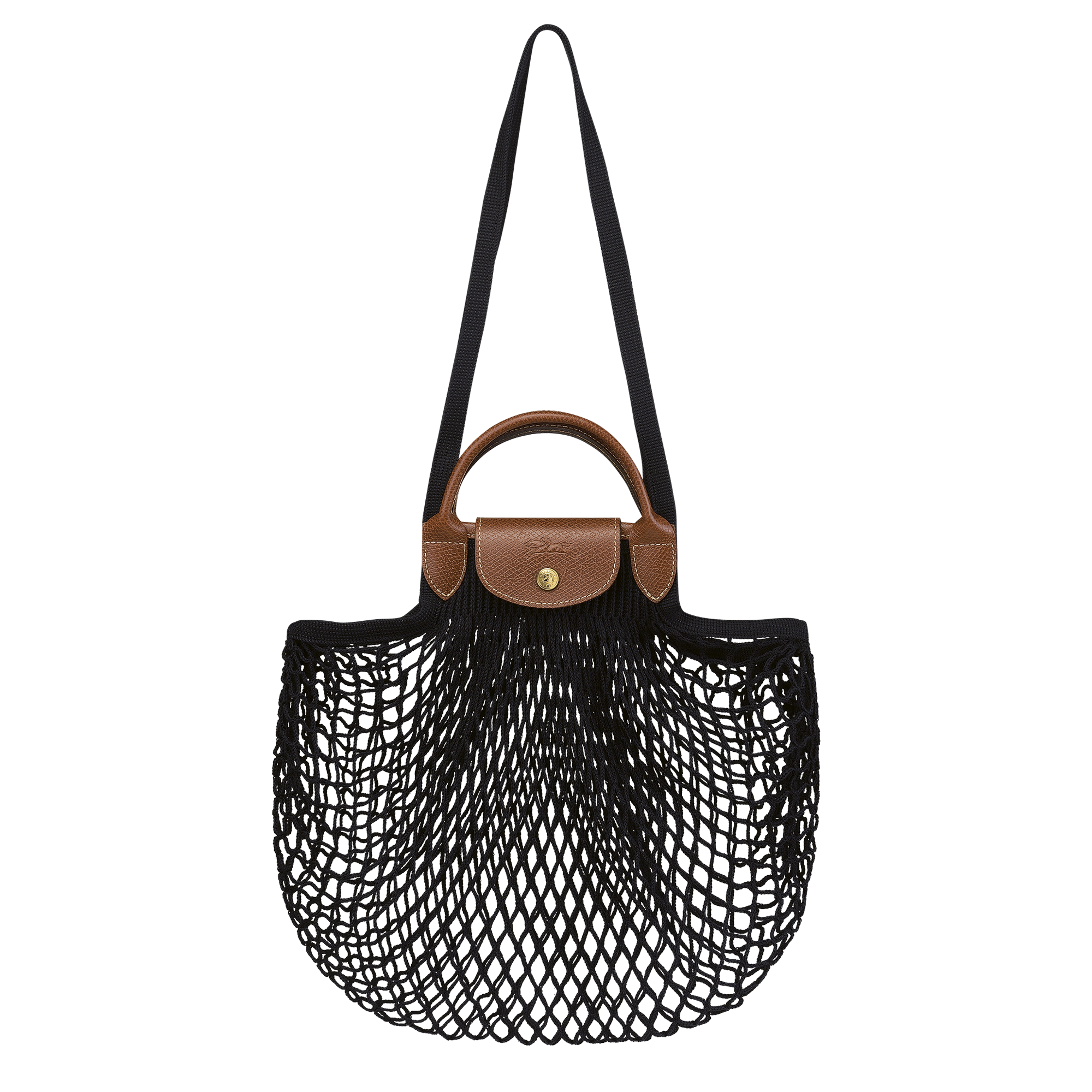 Longchamp Le Pliage Filet L Mesh bag Black