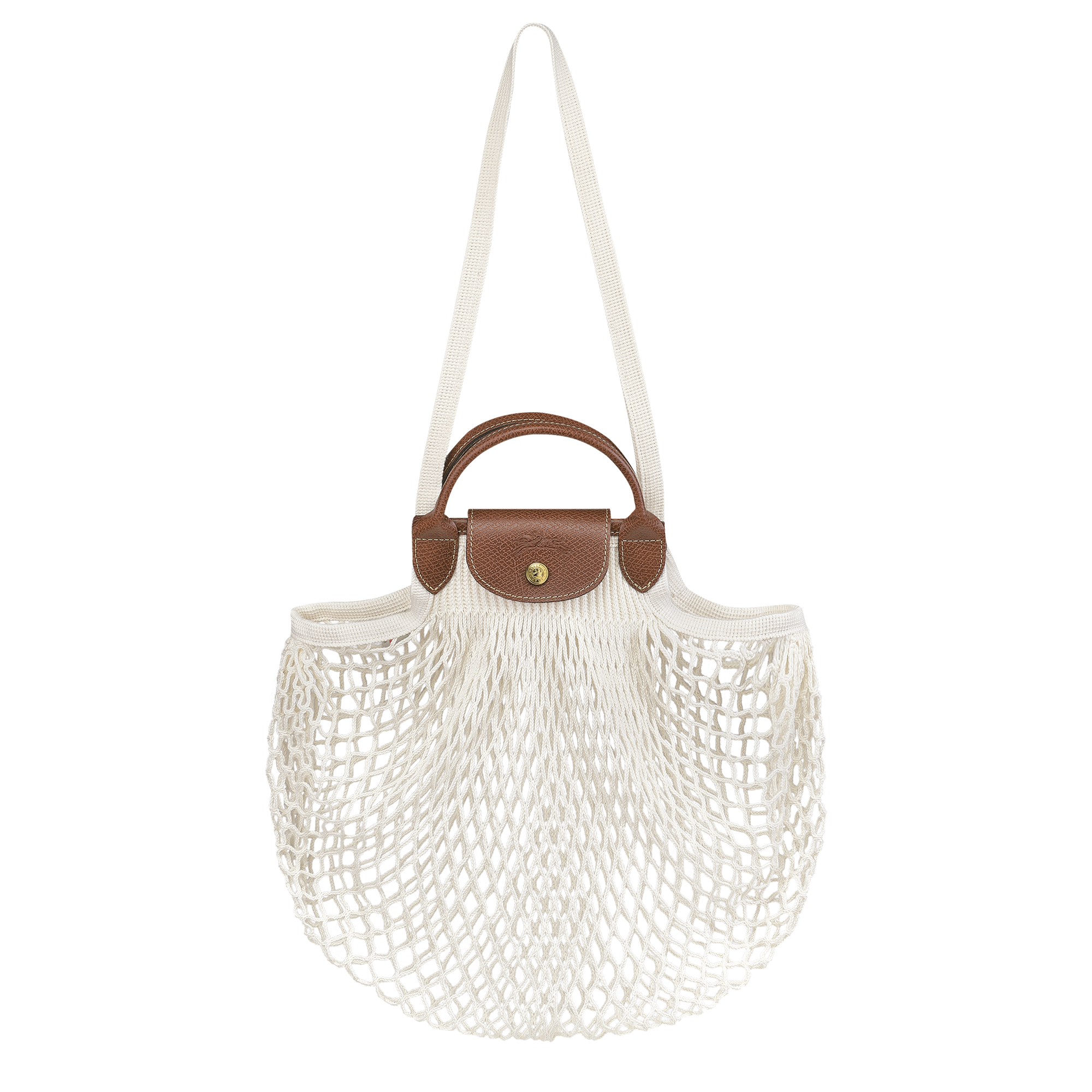 Longchamp Le Pliage Filet L Mesh bag Ecru