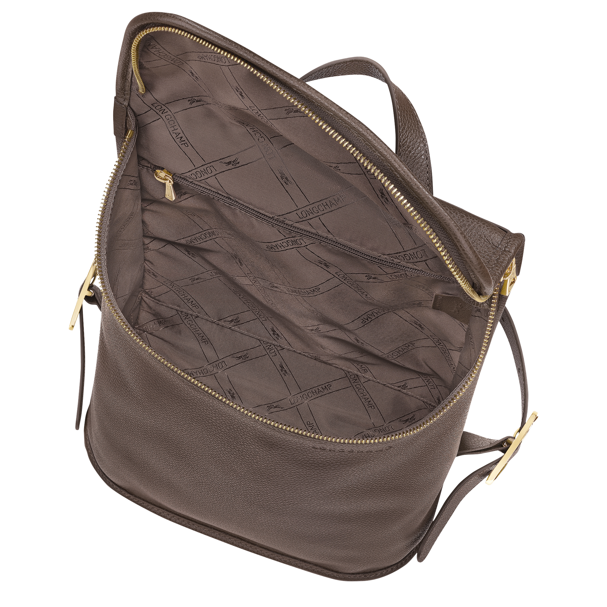 Longchamp Le Foulonné M Backpack Taupe