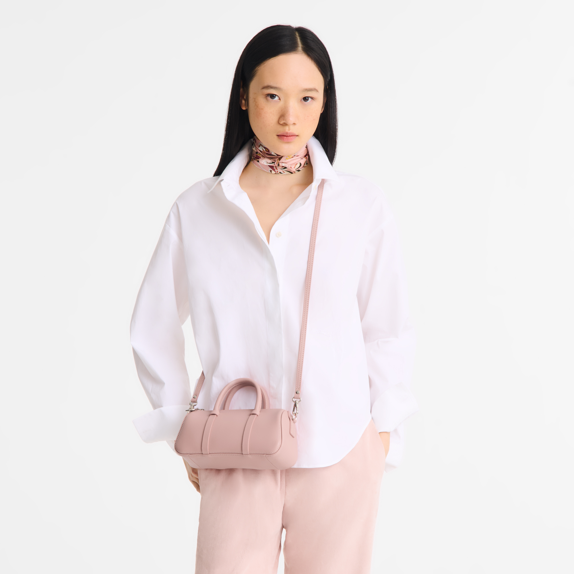 Longchamp Daylong S Handbag Pink Tea
