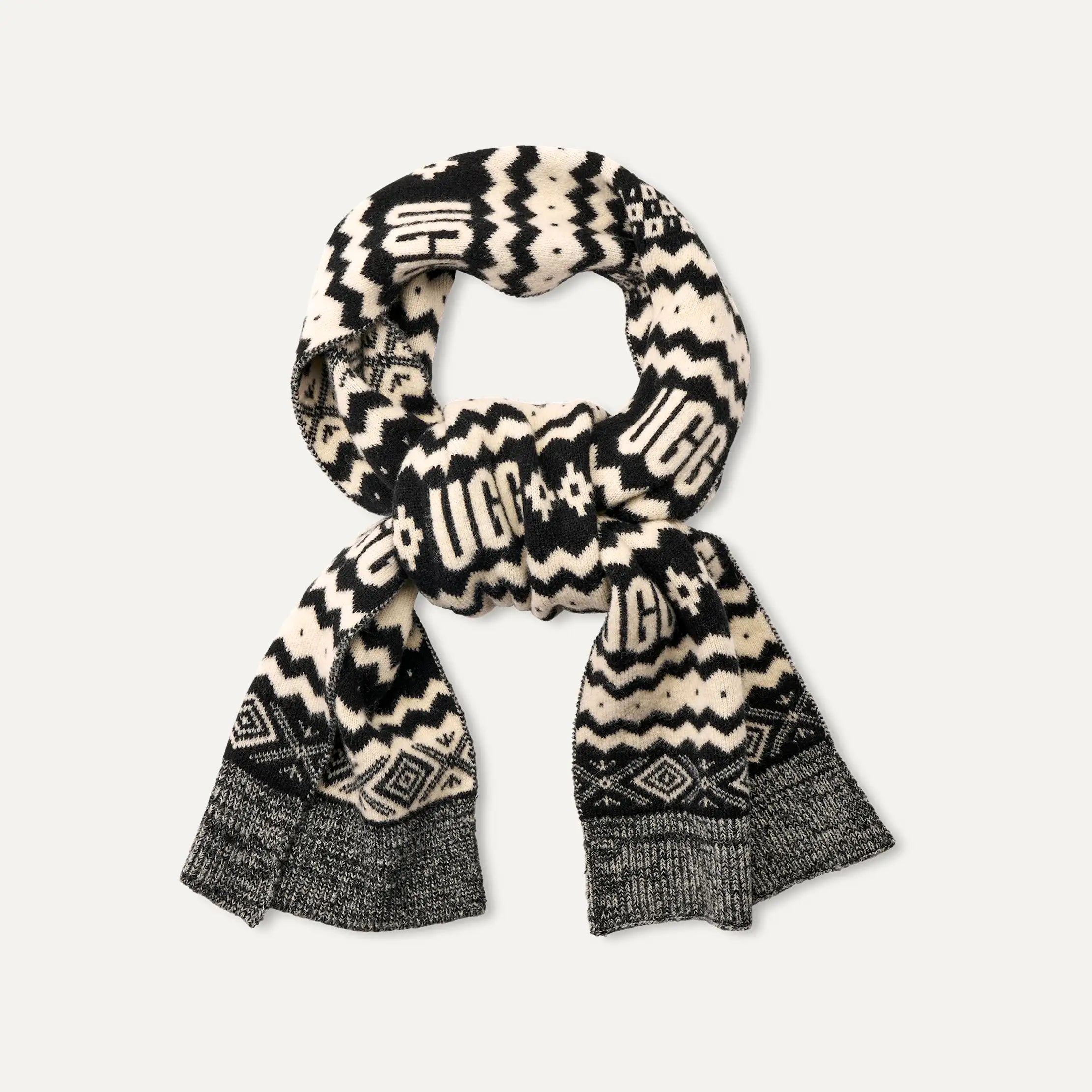 Ugg Chunky Uggisle Scarf Black Multi