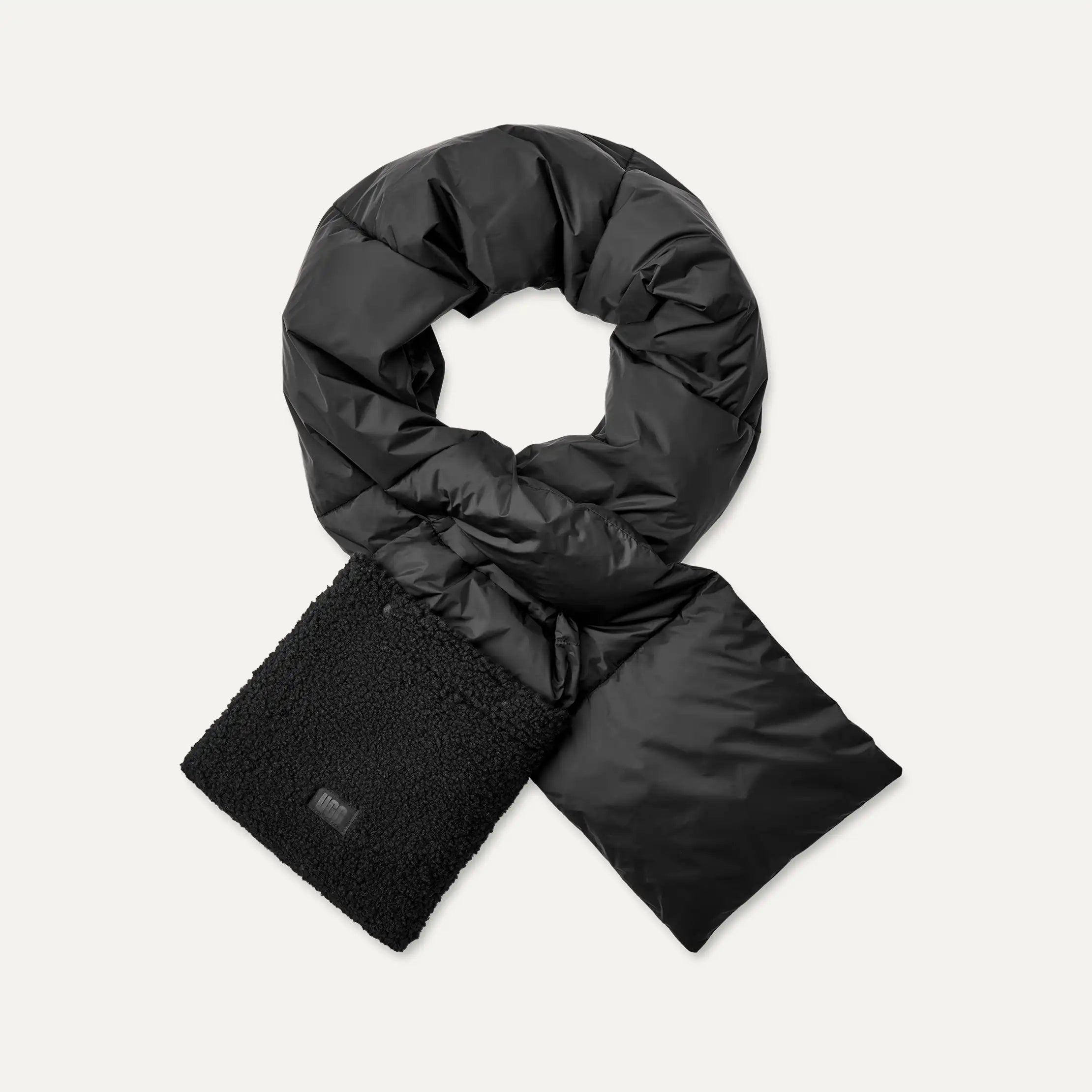 Ugg Aw Uggfluff Packable Scarf Black